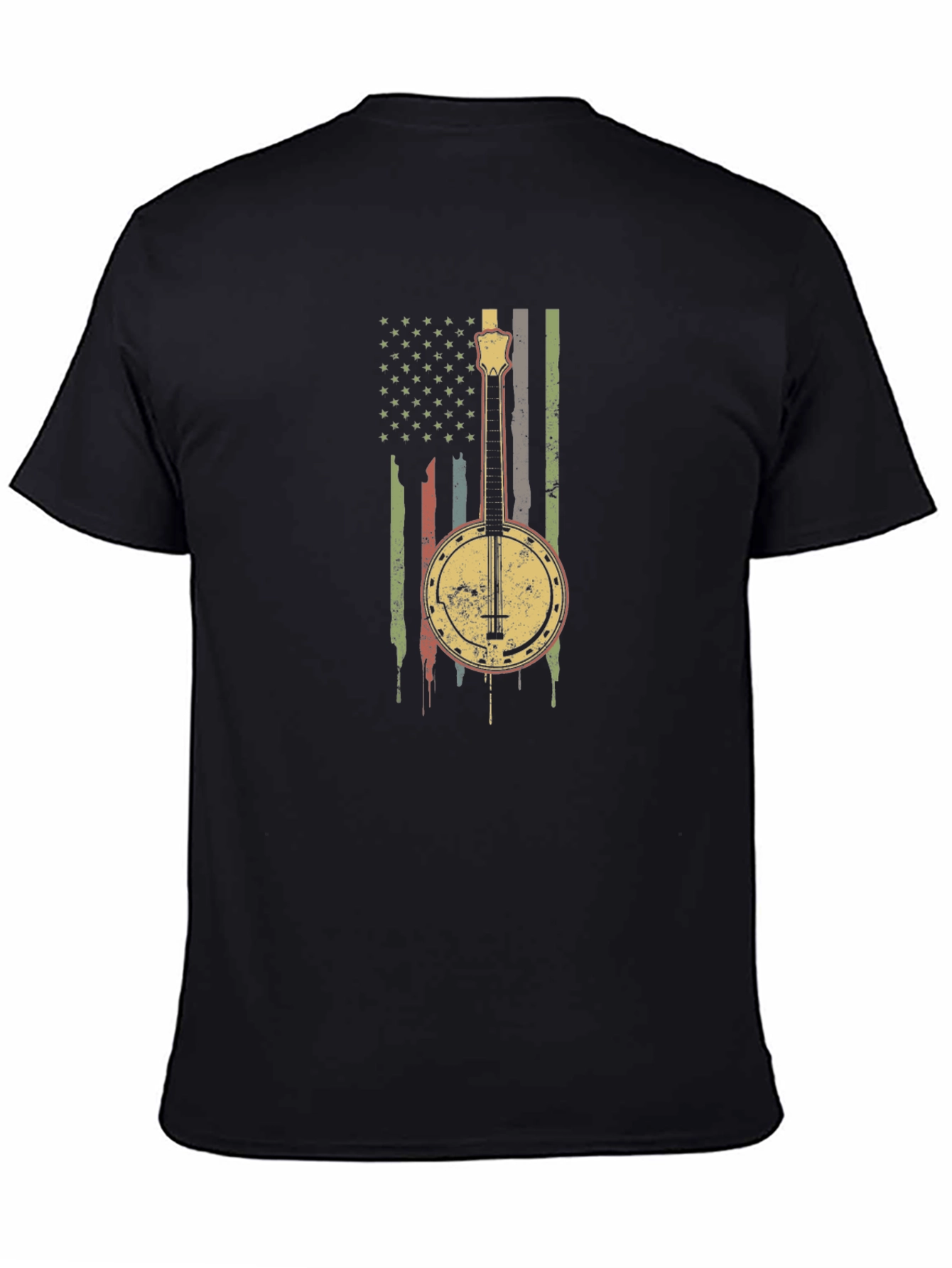 Banjo American Flag Graphic Tee