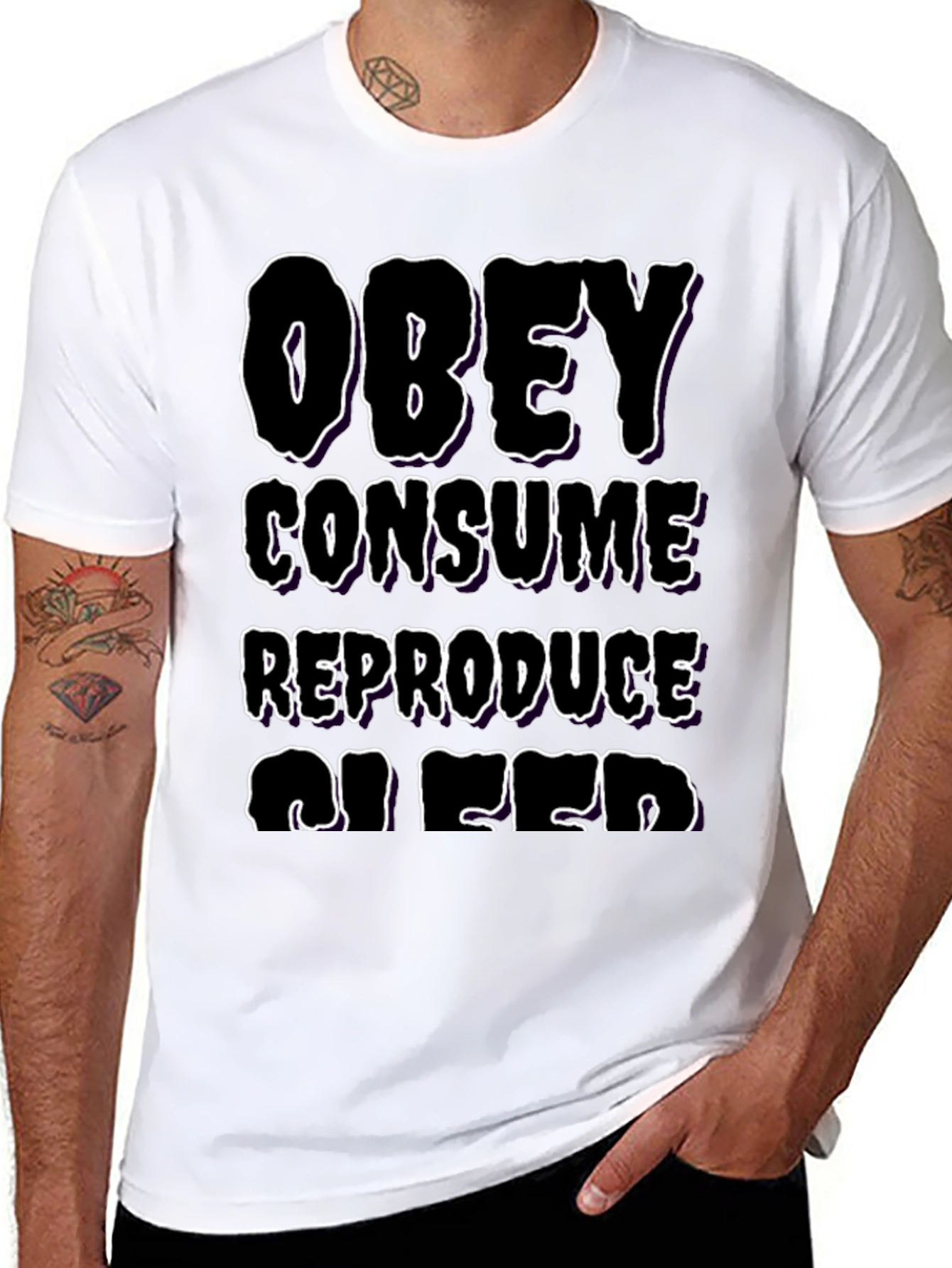 Obey Consume Reproduce Sleep Graphic Tee