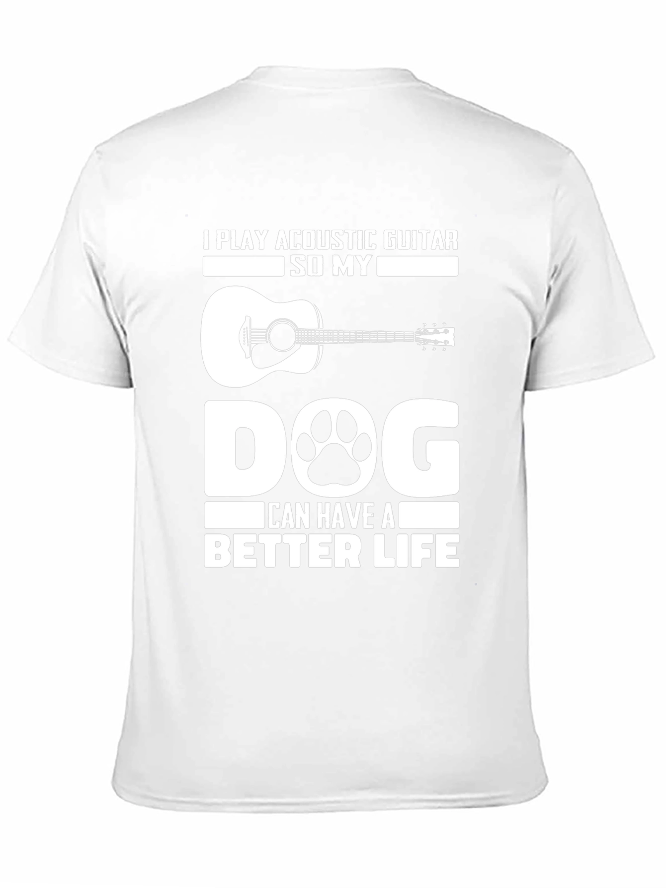 Acoustic Guitar Dog Lover T-Shirt