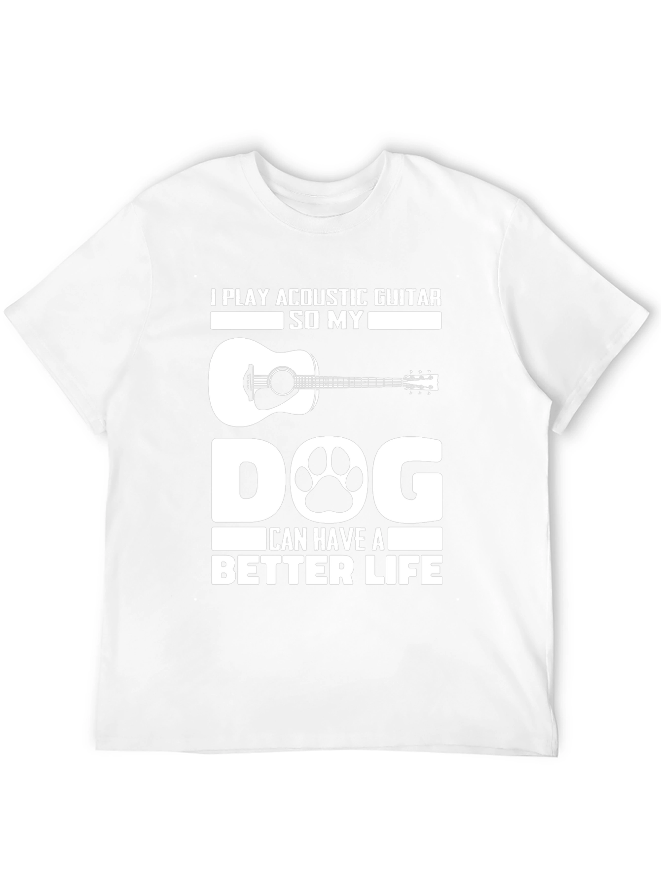 Acoustic Guitar Dog Lover T-Shirt