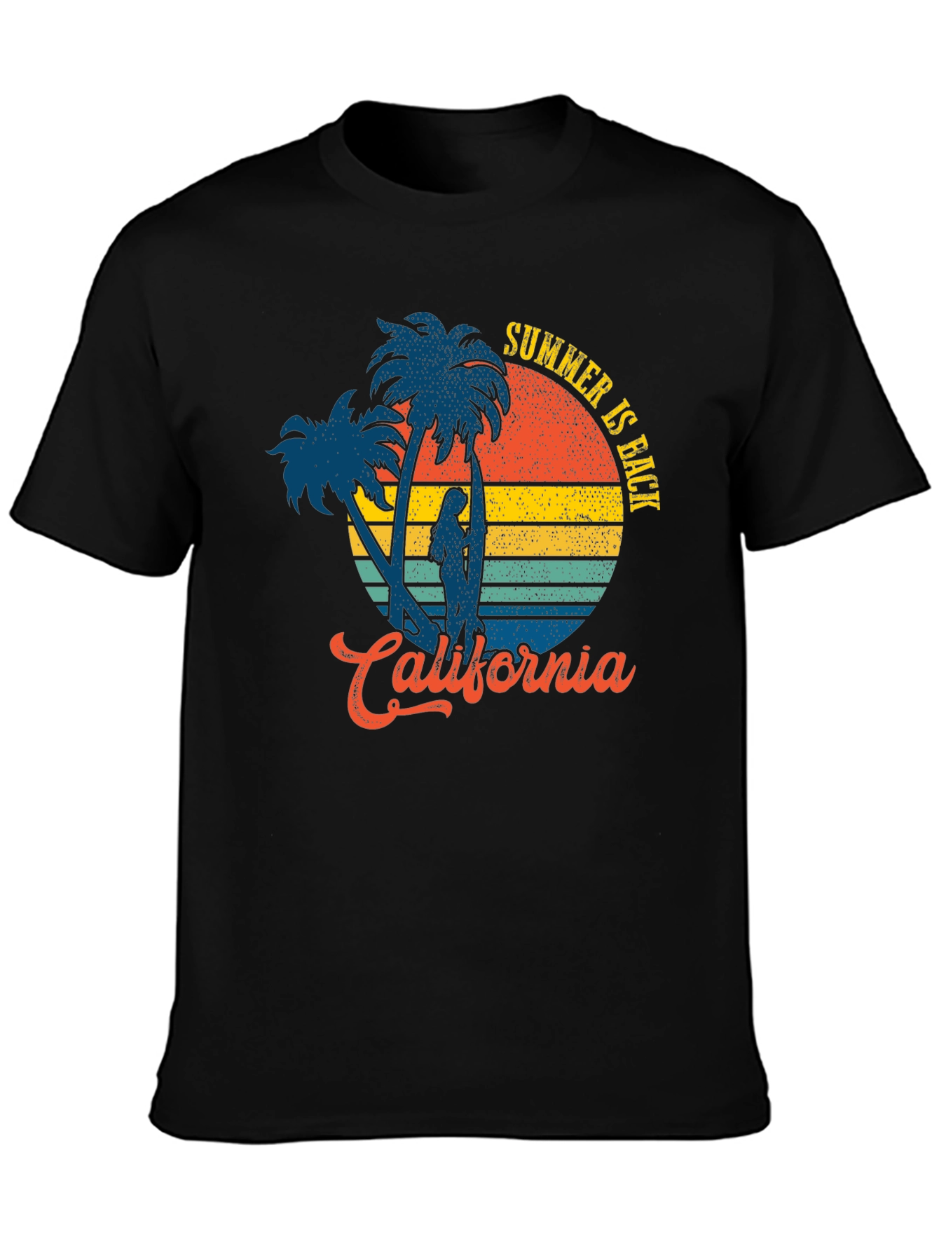 California Summer T-Shirt - Retro Surf Design