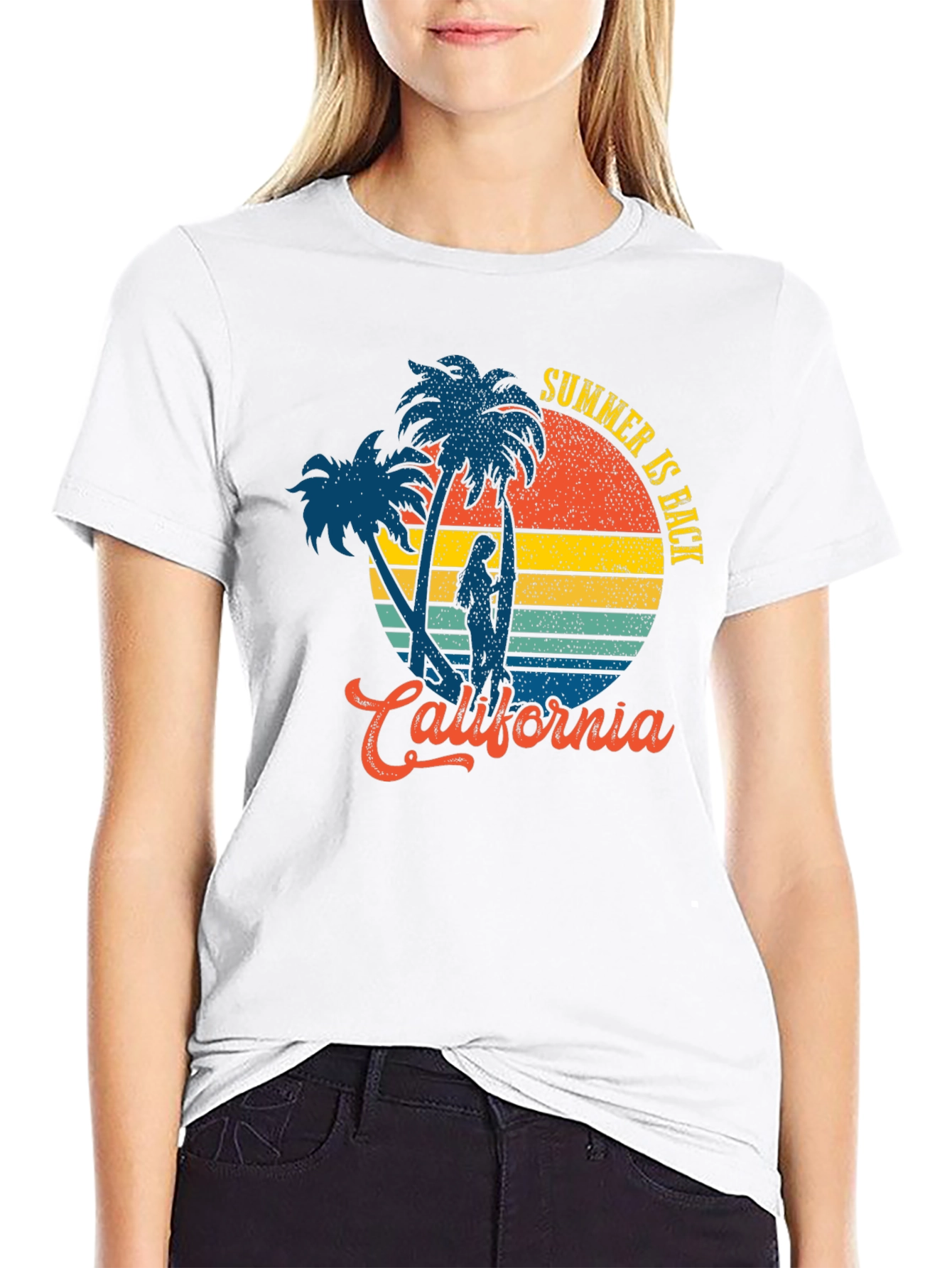 California Summer T-Shirt - Retro Surf Design