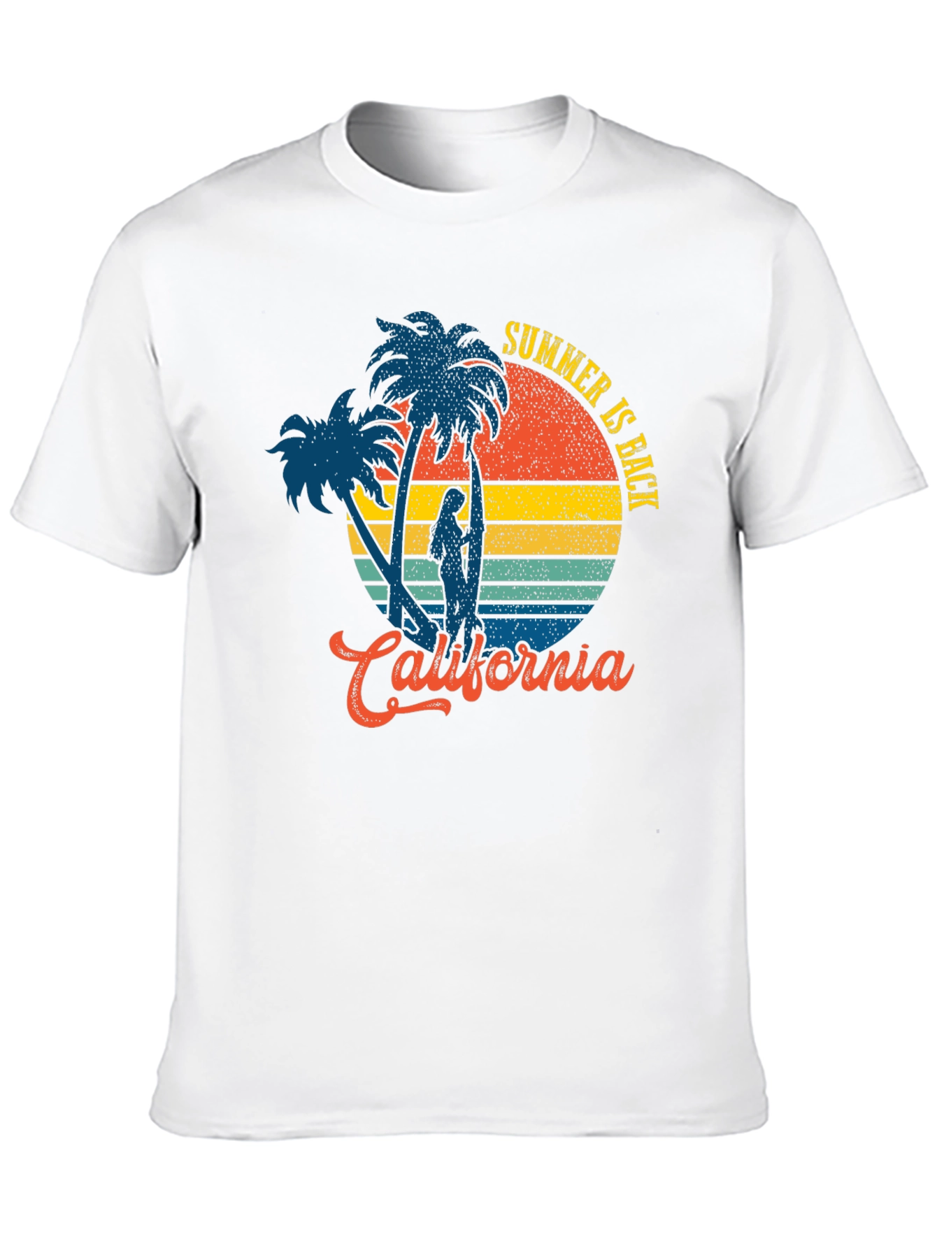 California Summer T-Shirt - Retro Surf Design