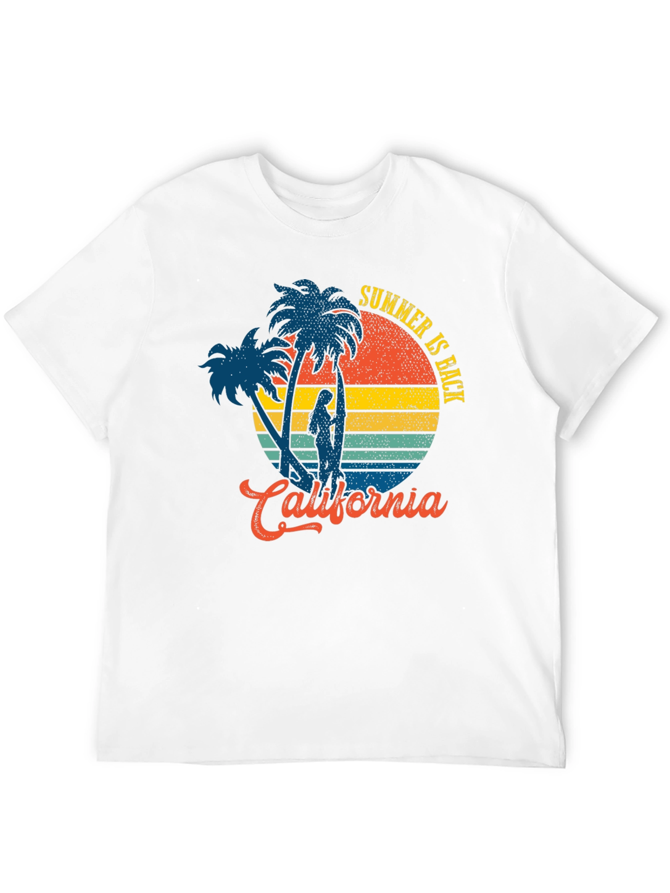 California Summer T-Shirt - Retro Surf Design