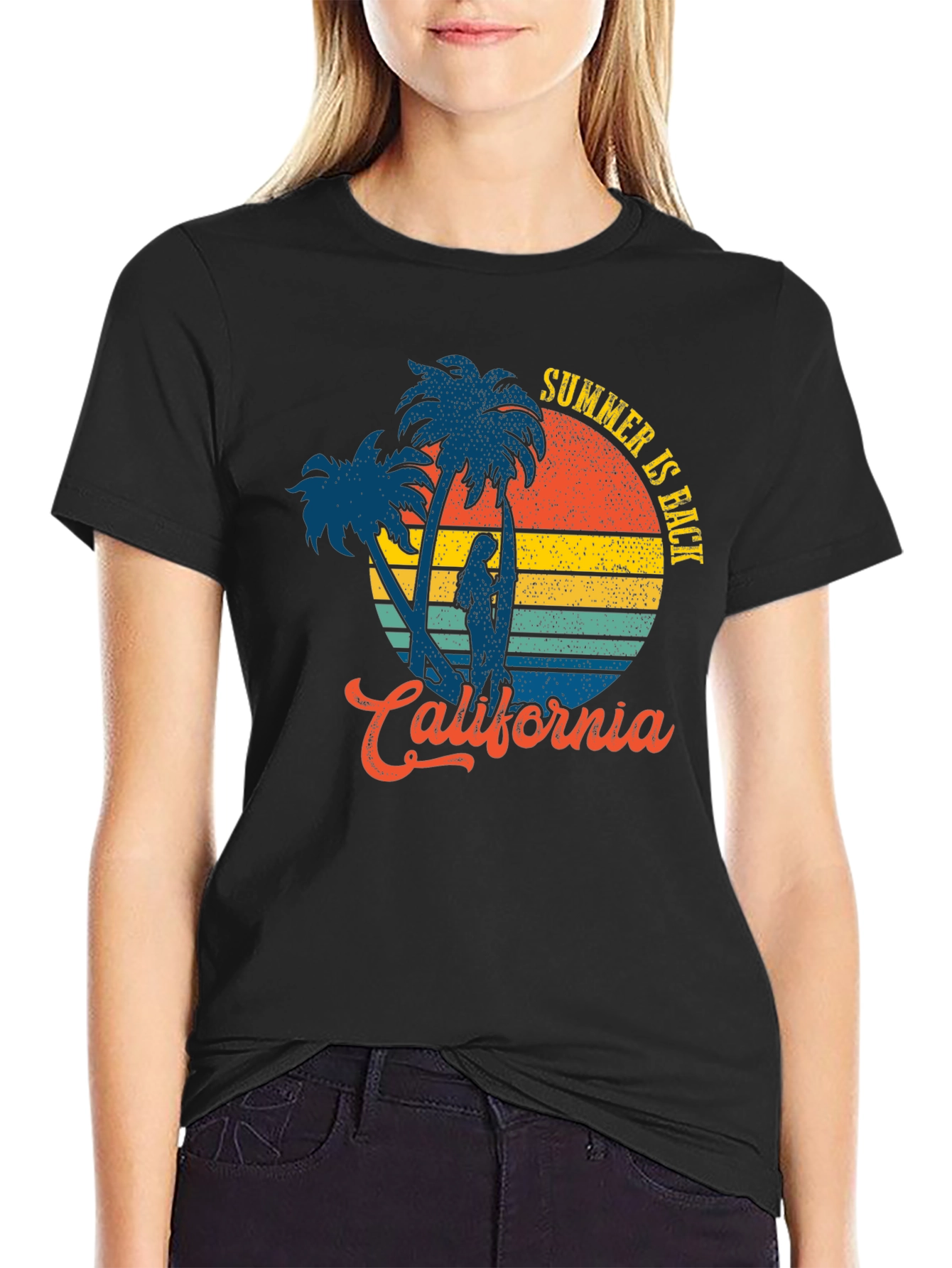 California Summer T-Shirt - Retro Surf Design