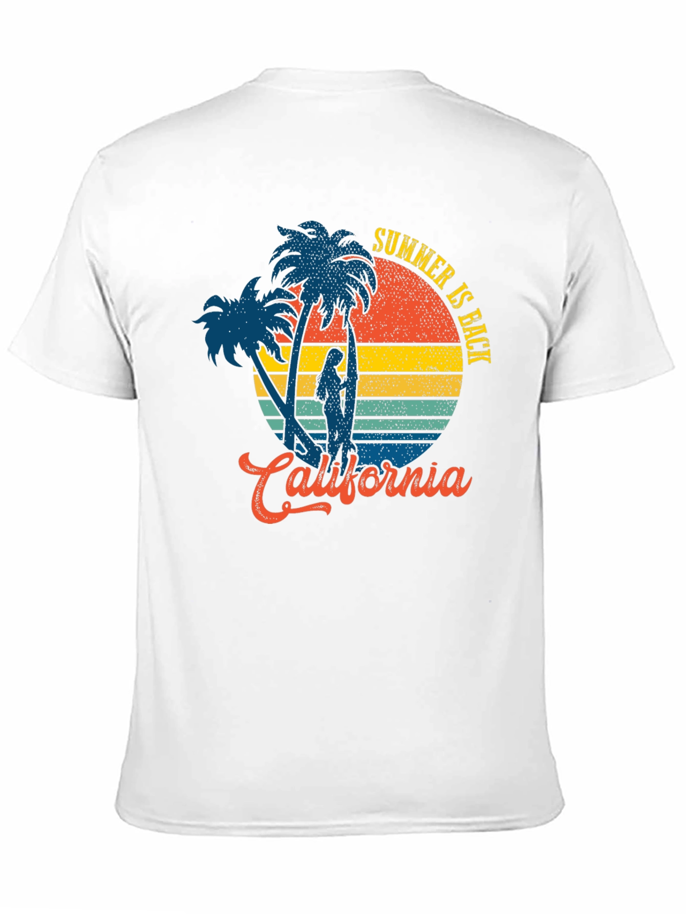 California Summer T-Shirt - Retro Surf Design