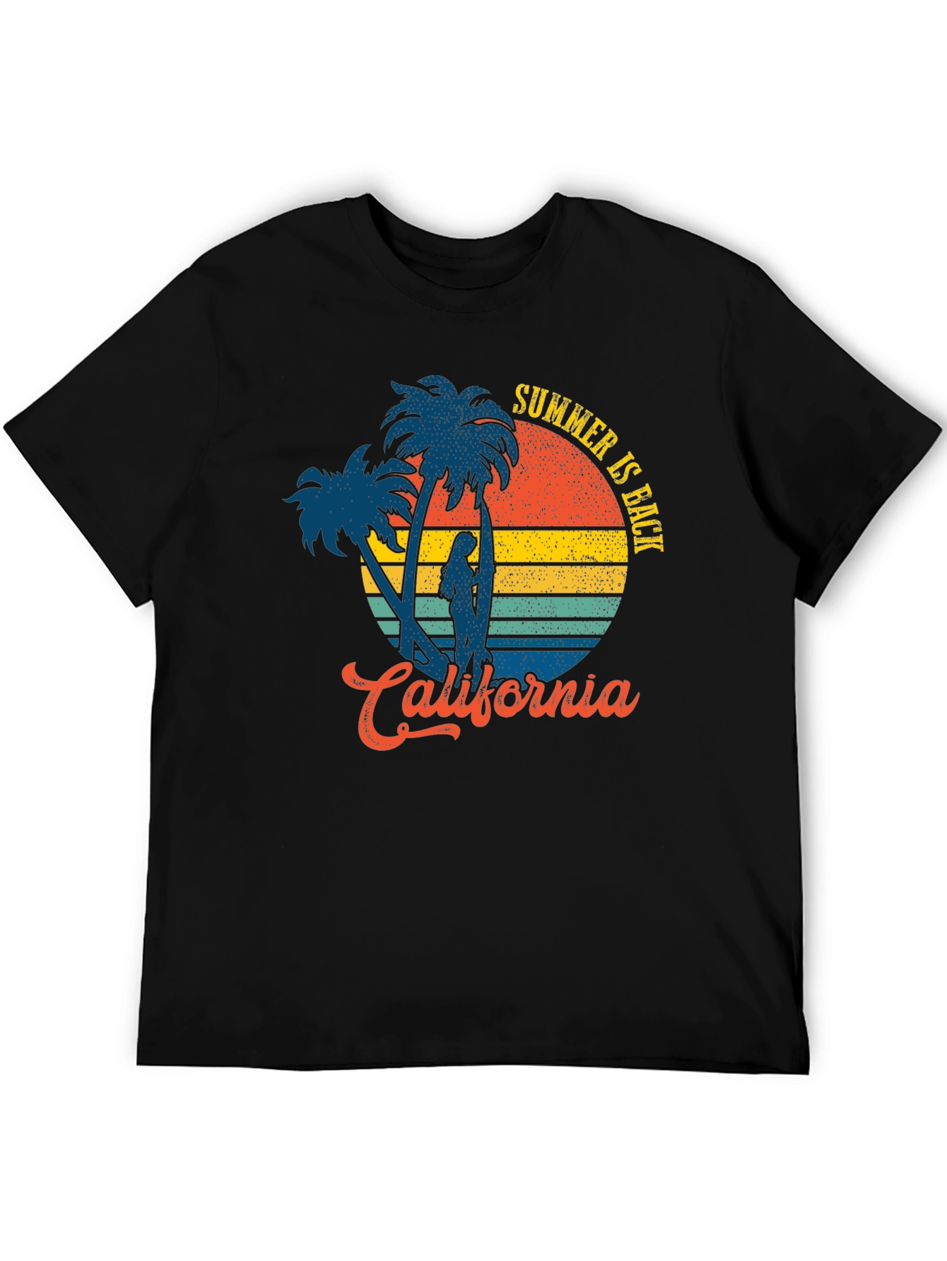 California Summer T-Shirt - Retro Surf Design