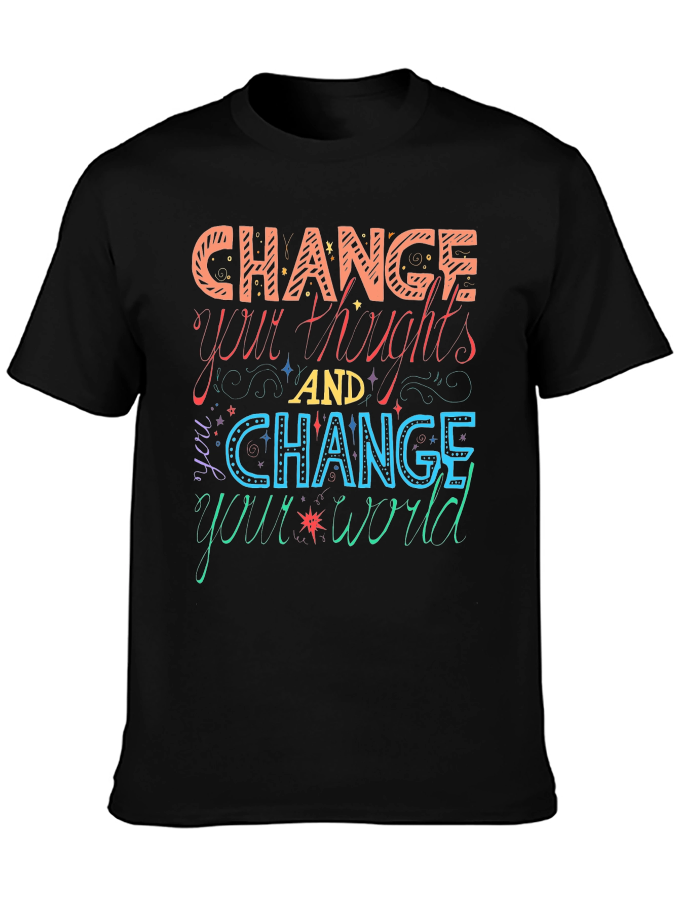 Change Your Thoughts Graphic Tee - Motivational