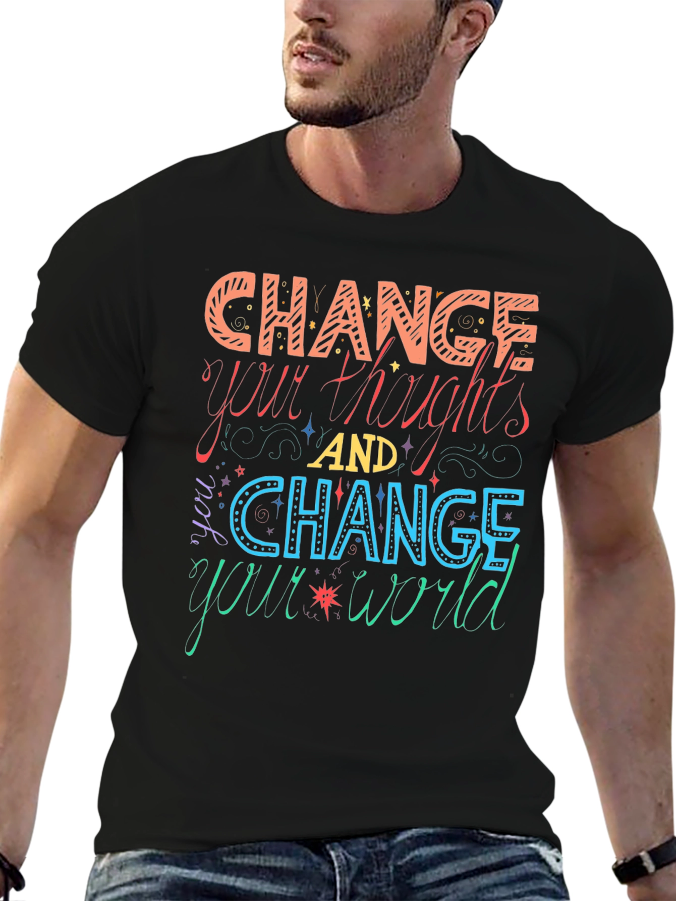 Change Your Thoughts Graphic Tee - Motivational