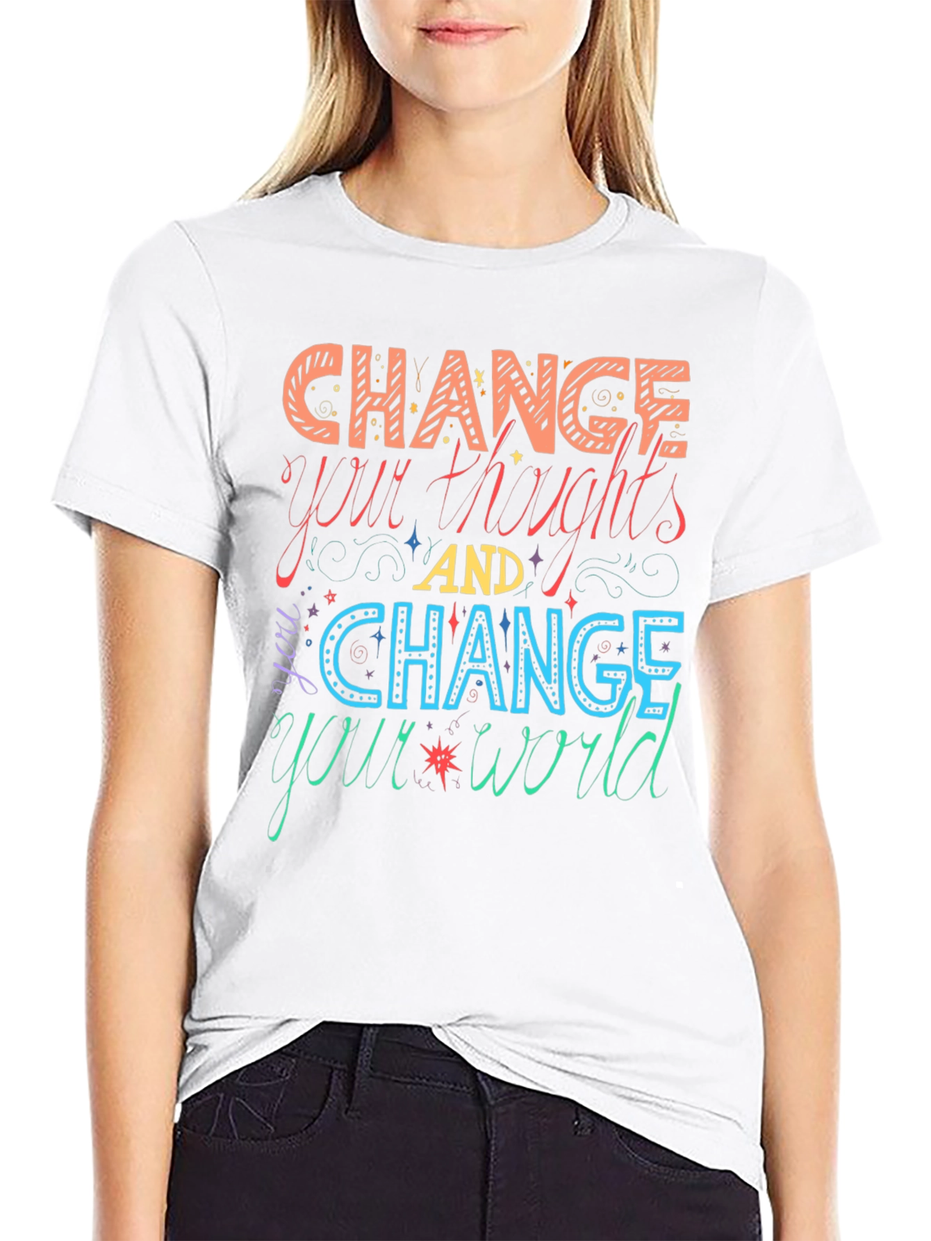 Change Your Thoughts Graphic Tee - Motivational