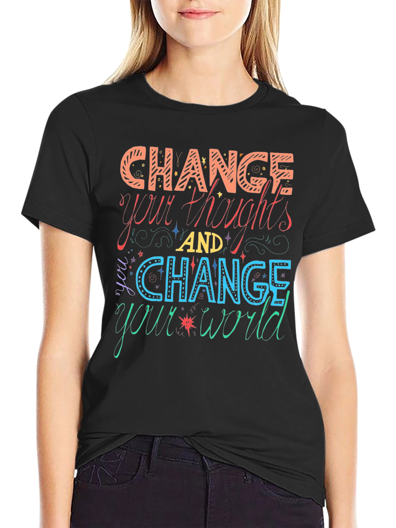 Change Your Thoughts Graphic Tee - Motivational