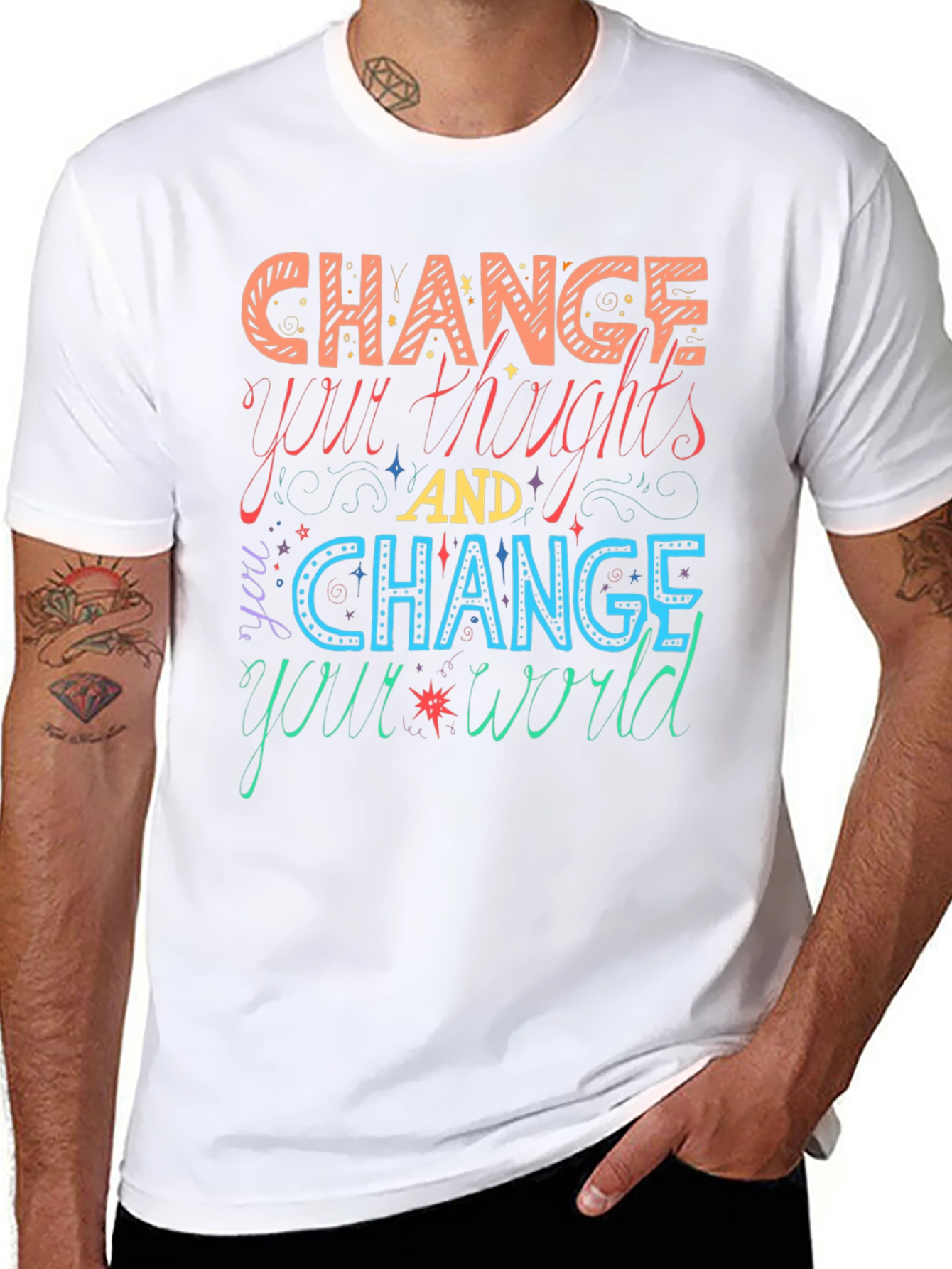 Change Your Thoughts Graphic Tee - Motivational