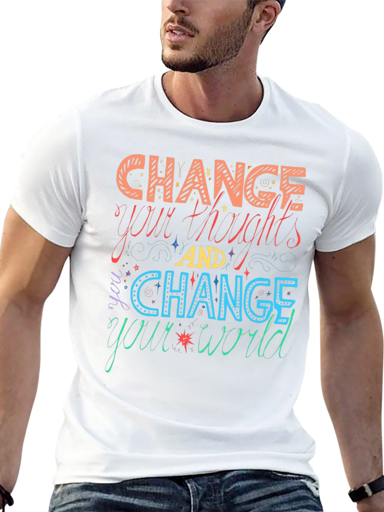 Change Your Thoughts Graphic Tee - Motivational