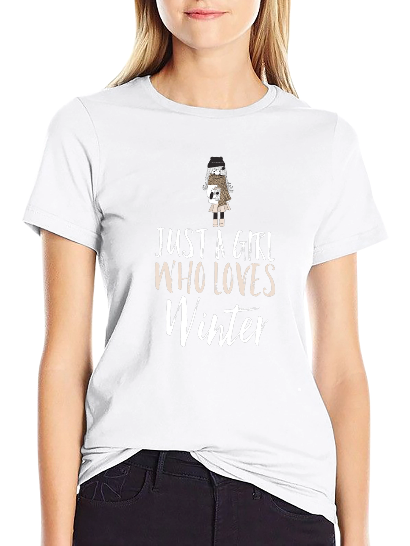 Just A Girl Who Loves Winter Graphic Tee