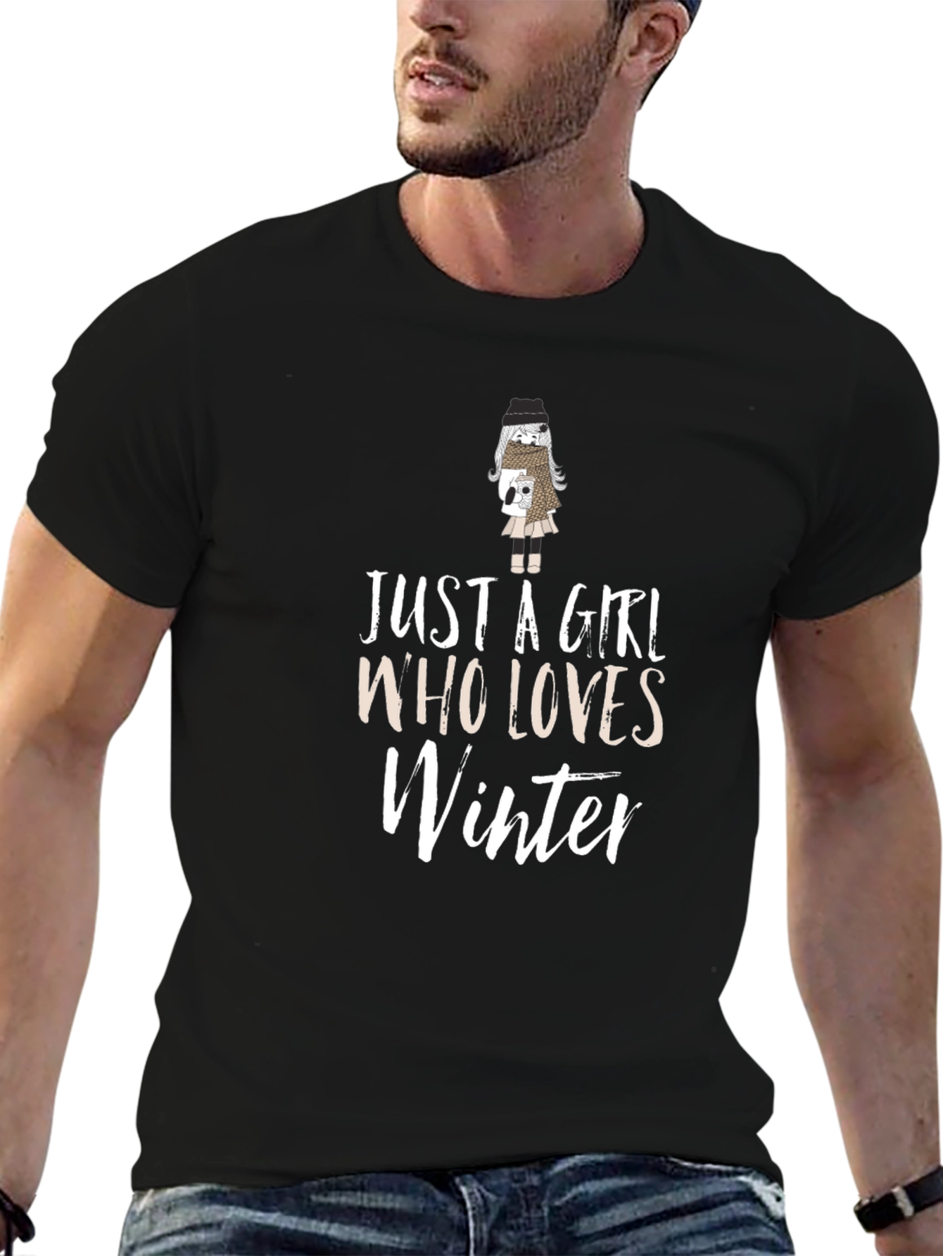 Just A Girl Who Loves Winter Graphic Tee
