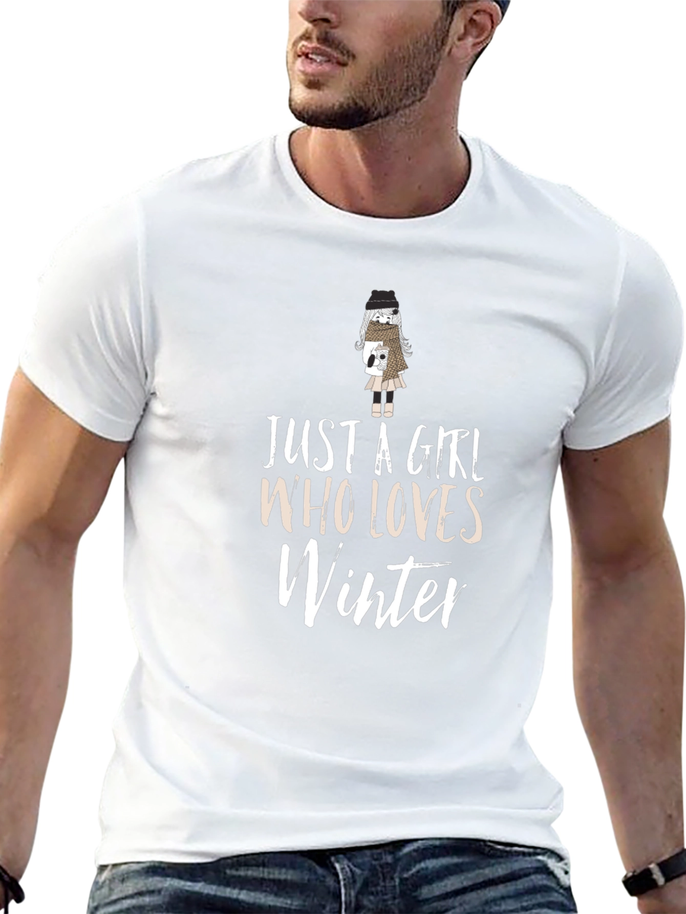 Just A Girl Who Loves Winter Graphic Tee