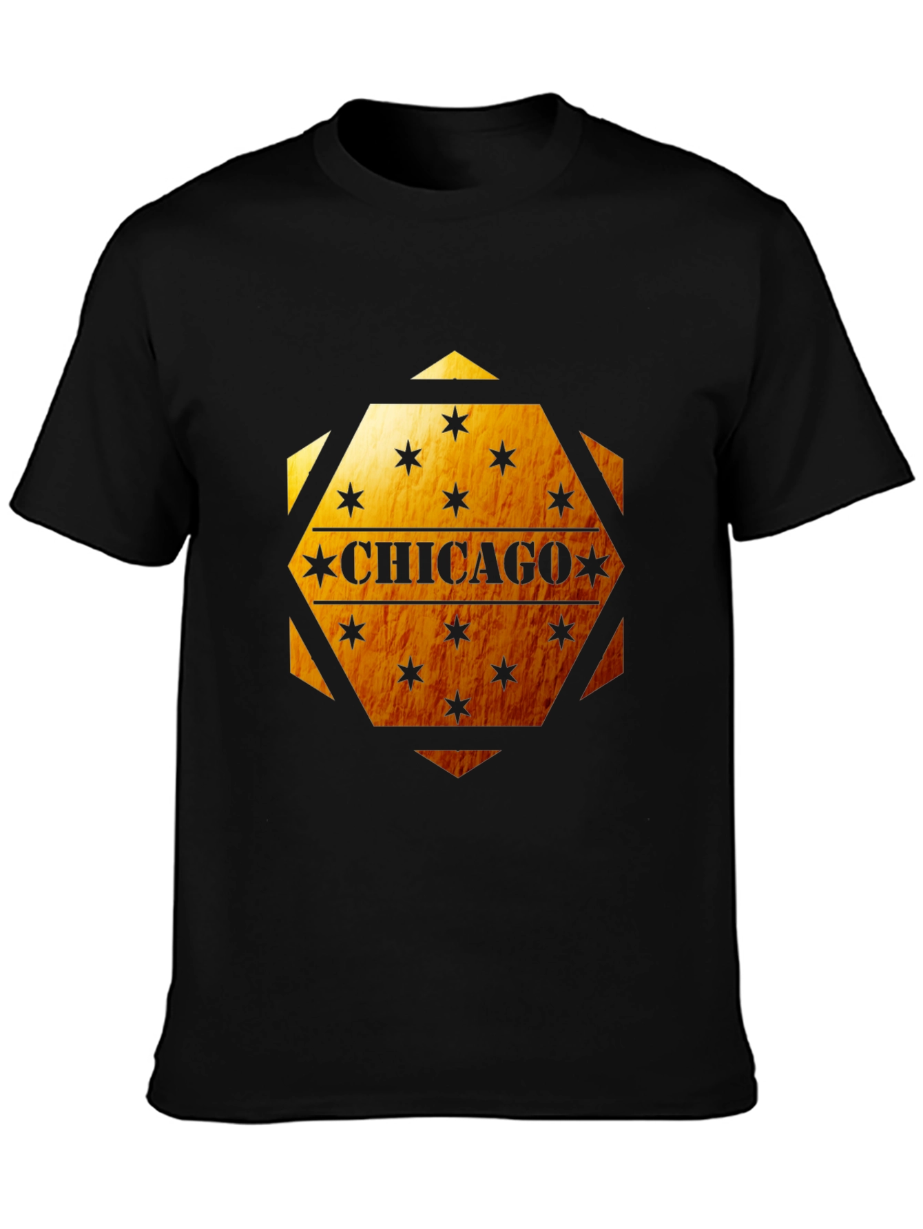 Chicago Star Graphic Black T-Shirt