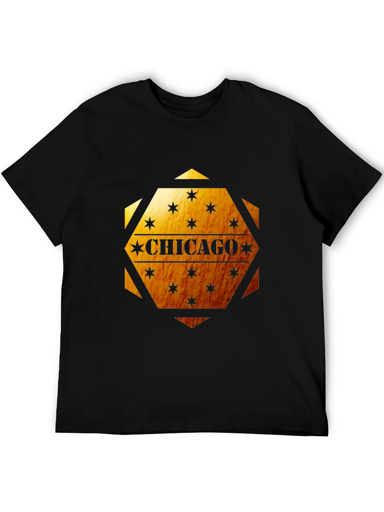 Chicago Star Graphic Black T-Shirt