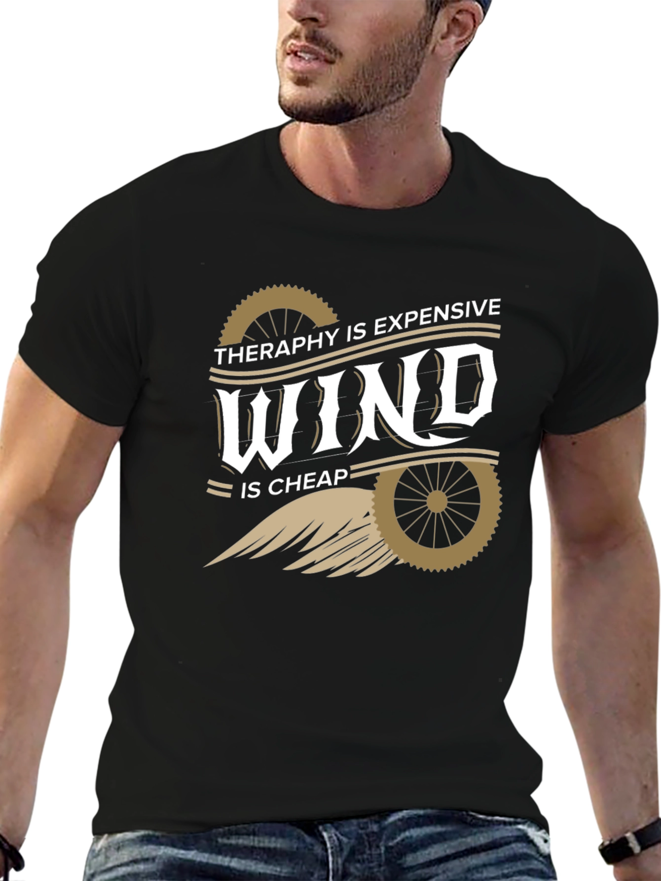 Therapy Is Expensive Wind Is Cheap Graphic T-Shirt