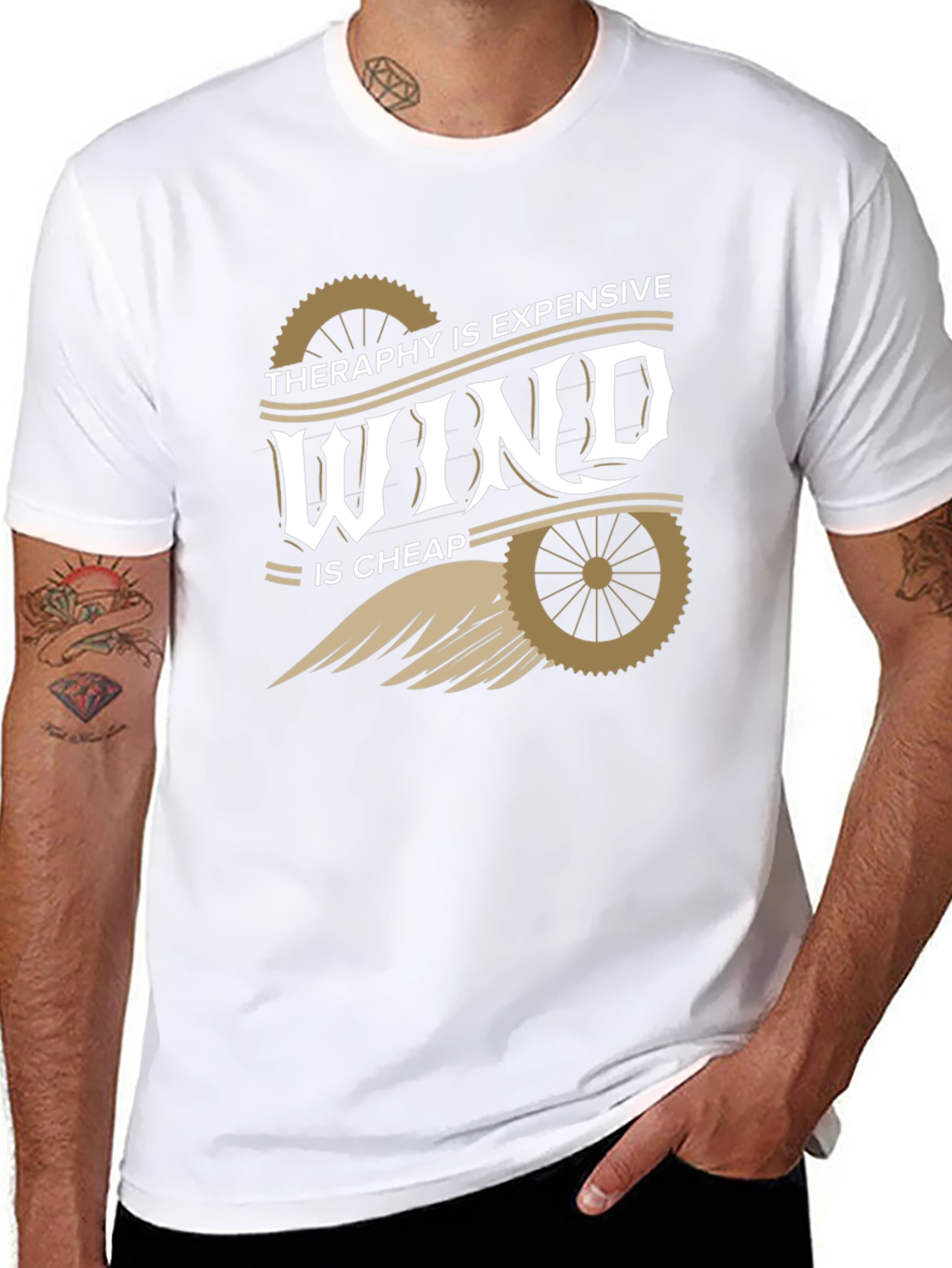 Therapy Is Expensive Wind Is Cheap Graphic T-Shirt