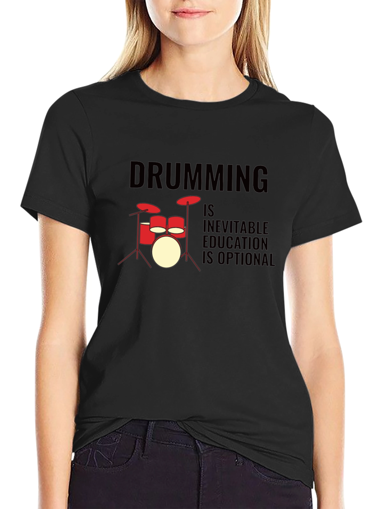 Drumming Inevitable T-Shirt - Music Lover Tee