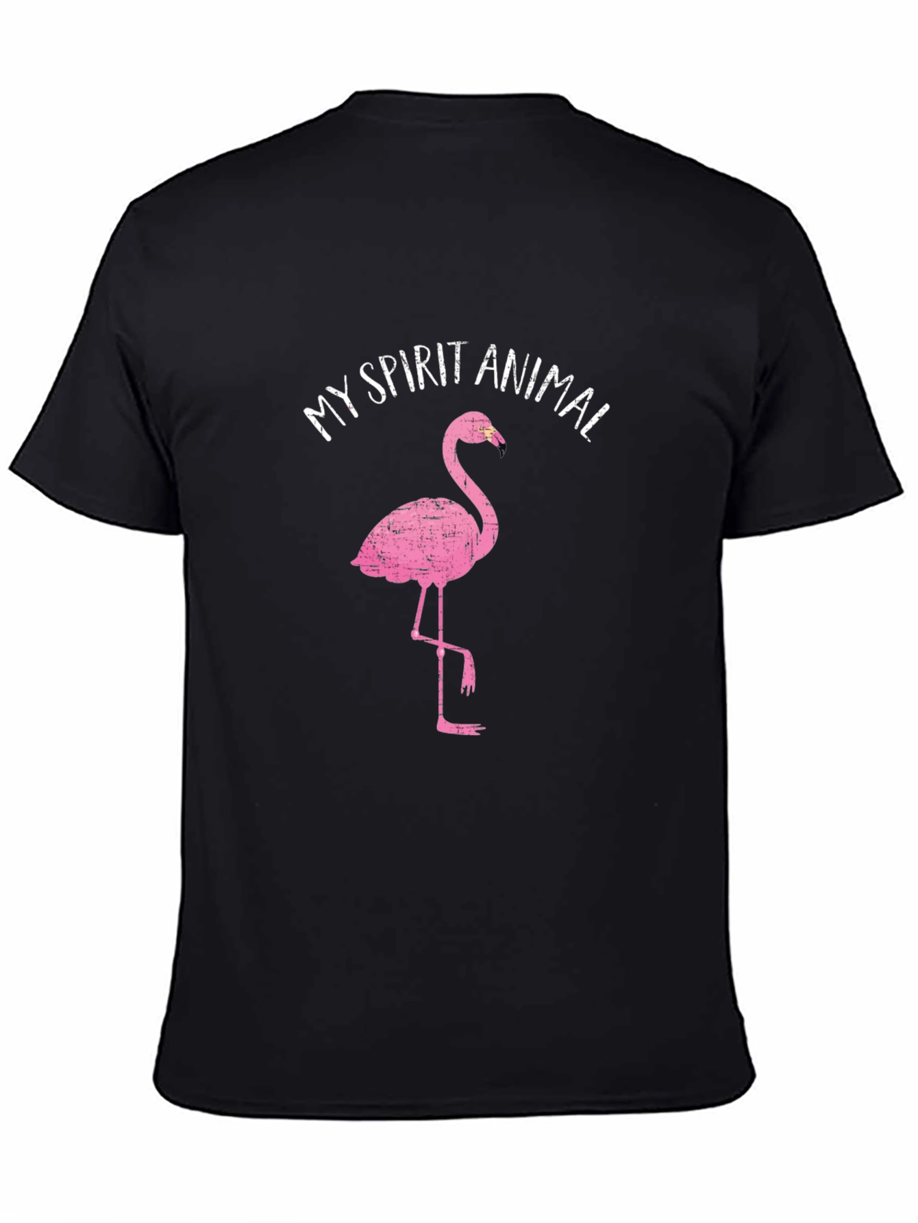 Pink Flamingo Spirit Animal Graphic T-Shirt