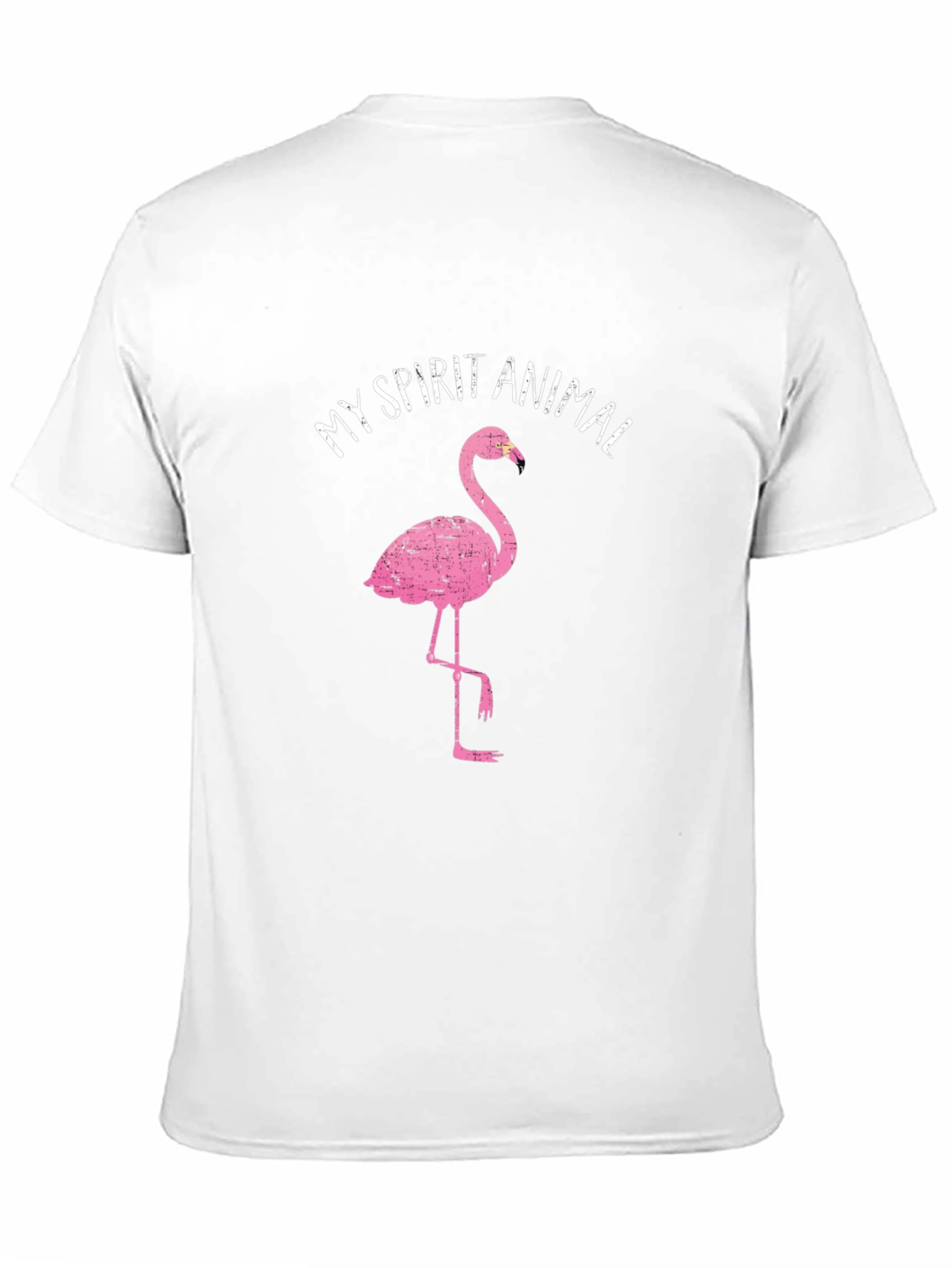 Pink Flamingo Spirit Animal Graphic T-Shirt