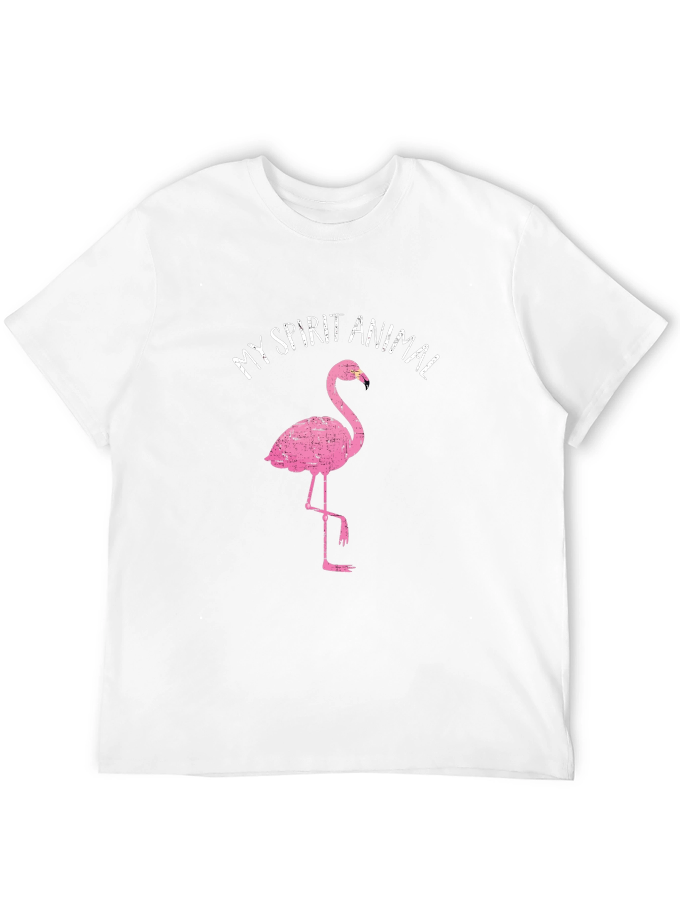 Pink Flamingo Spirit Animal Graphic T-Shirt