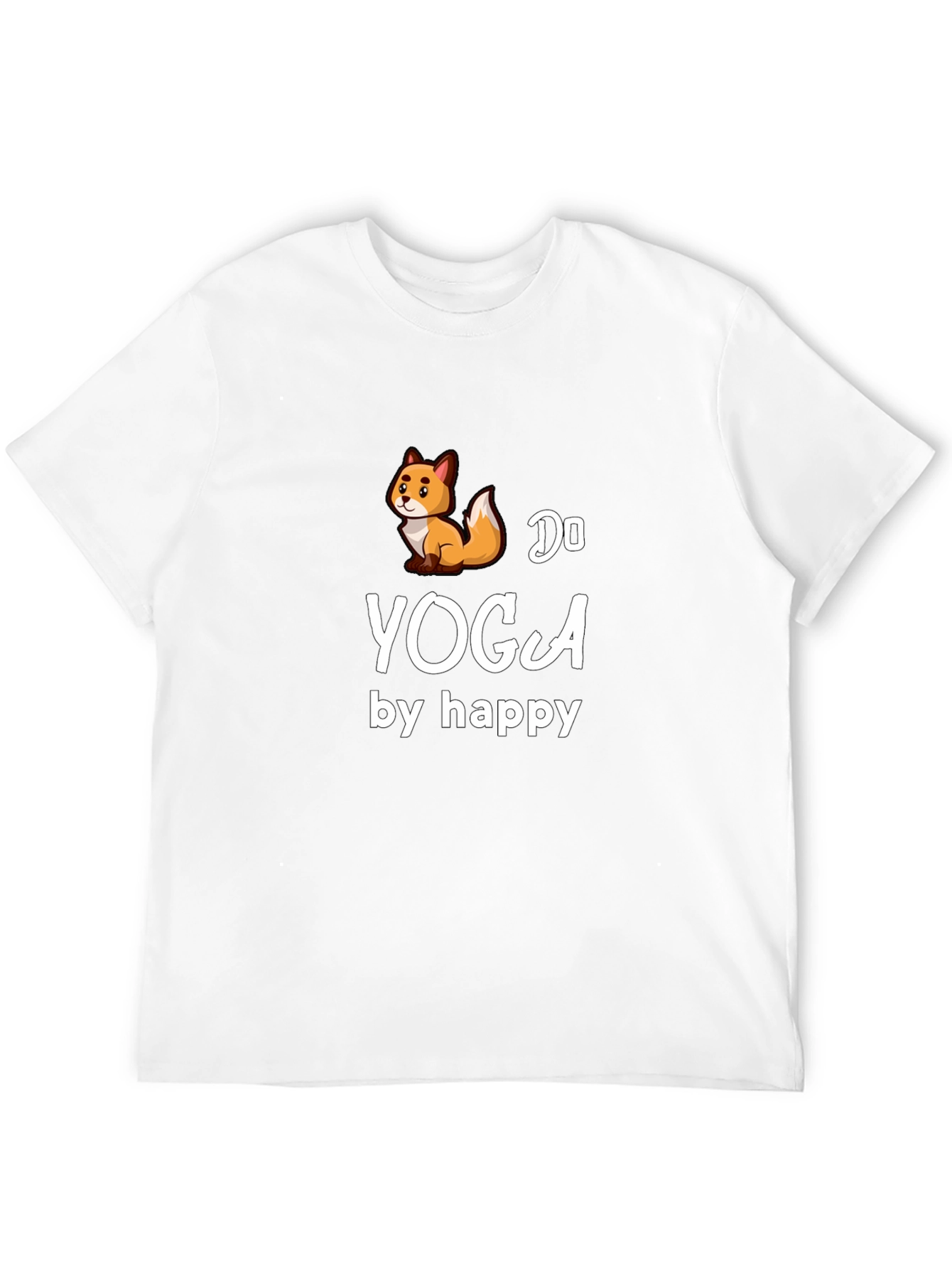 Do Yoga by Happy Fox Black T-Shirt