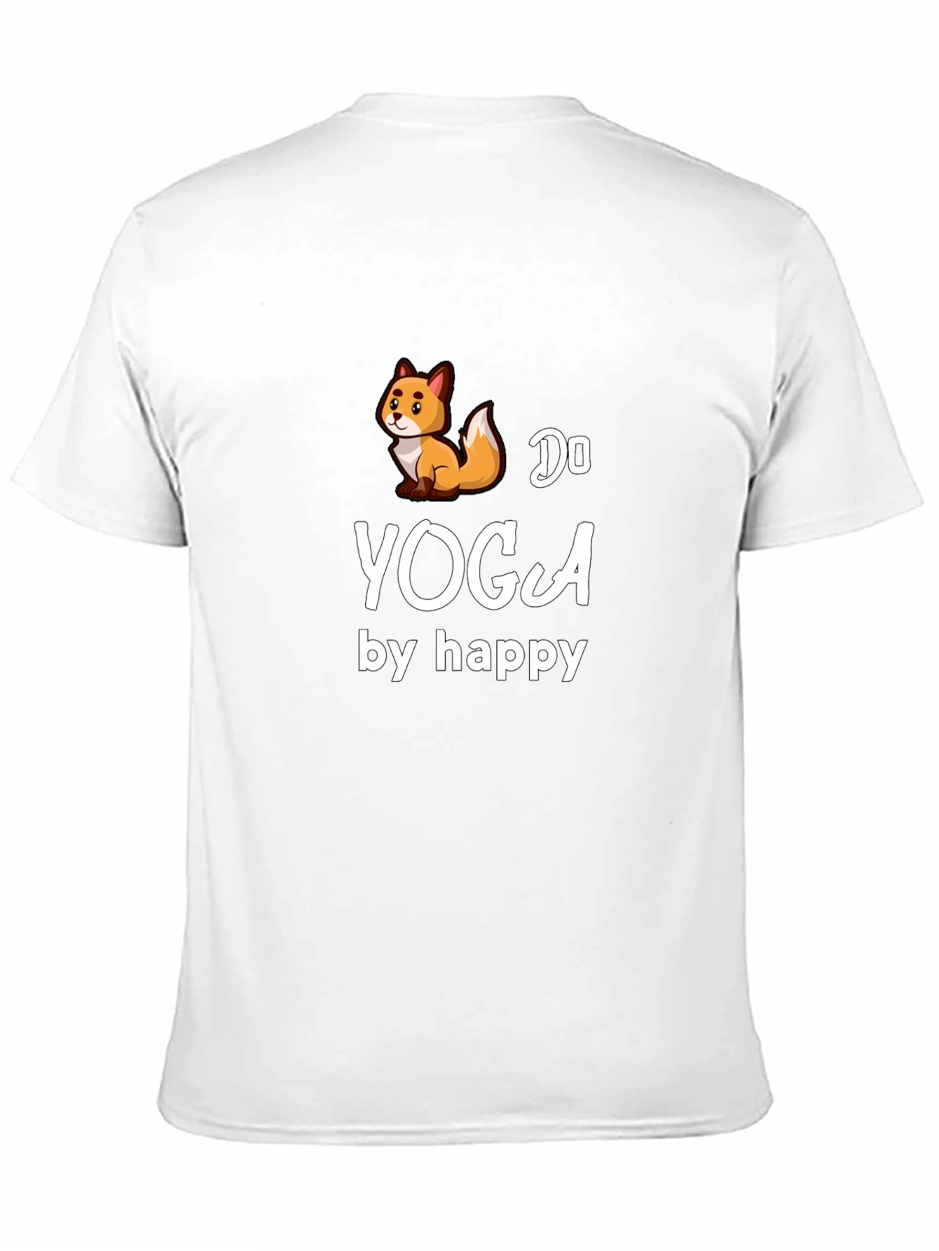 Do Yoga by Happy Fox Black T-Shirt
