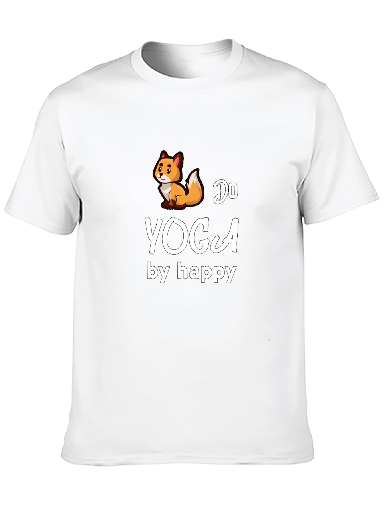 Do Yoga by Happy Fox Black T-Shirt