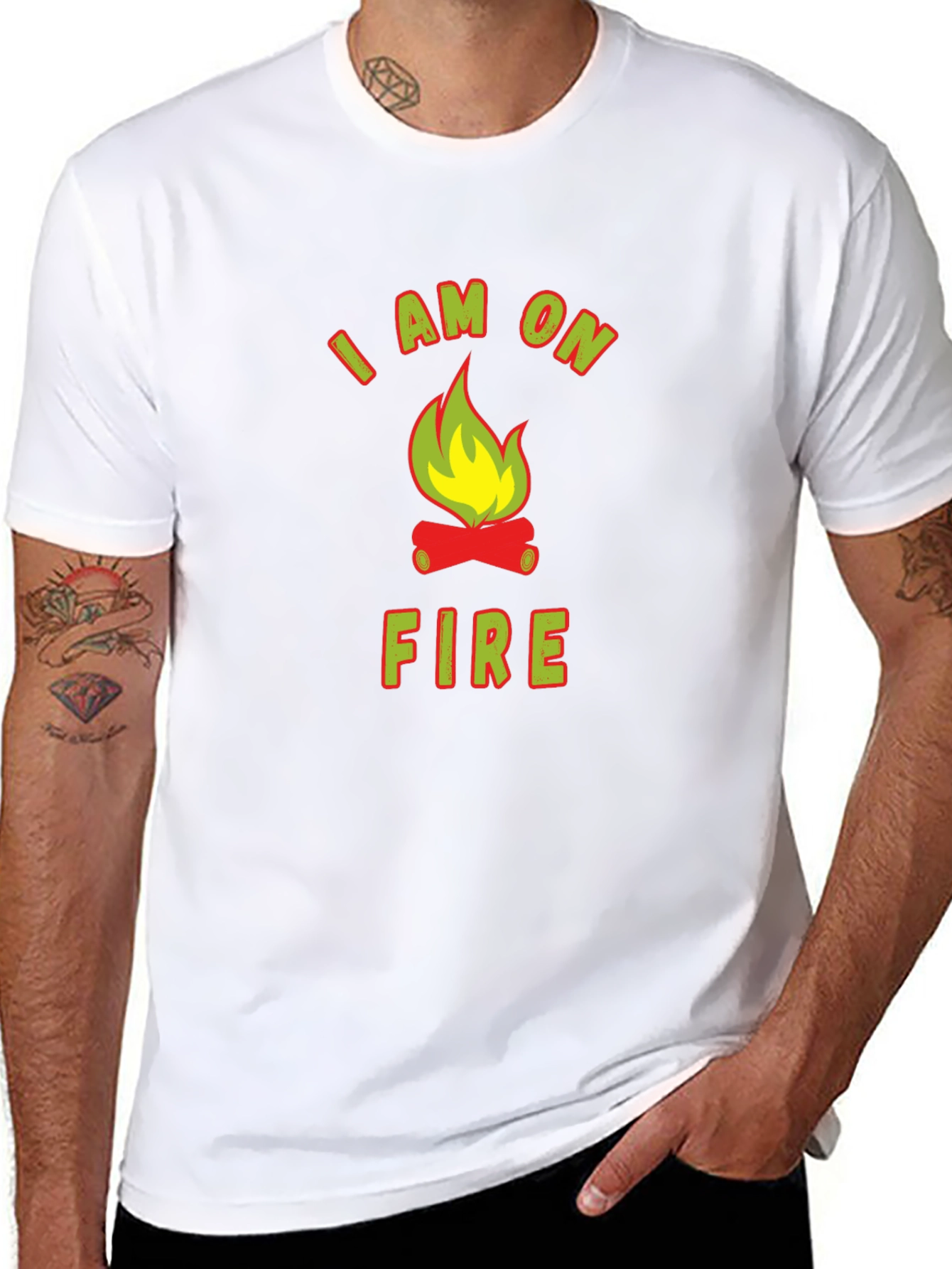 I Am On Fire Graphic Tee