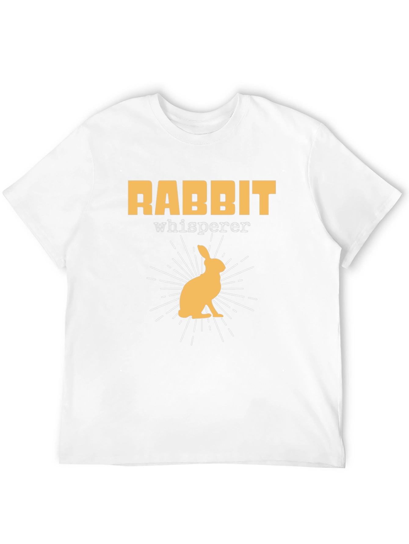 Rabbit Whisperer Graphic T-Shirt - Black Cotton Tee
