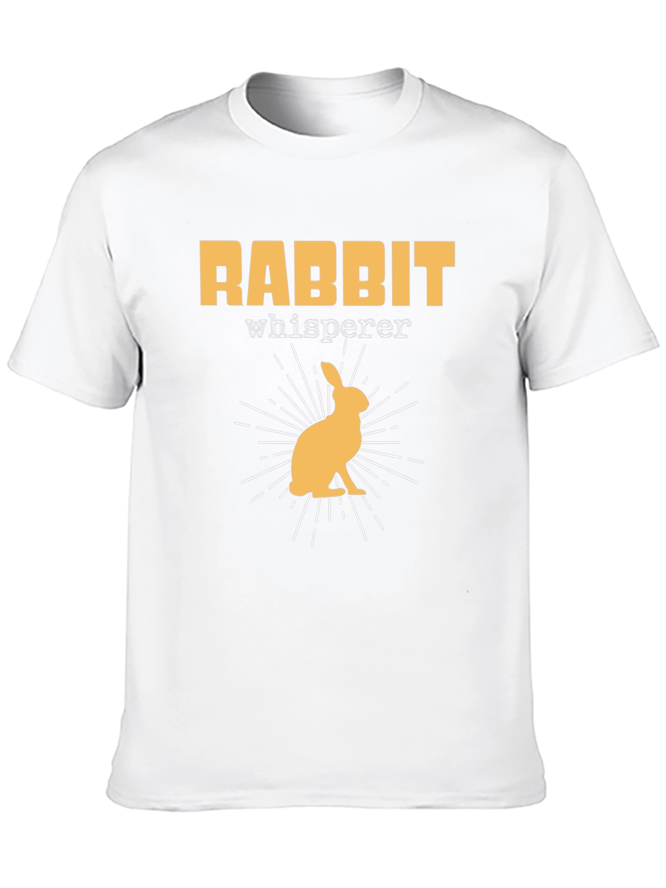 Rabbit Whisperer Graphic T-Shirt - Black Cotton Tee