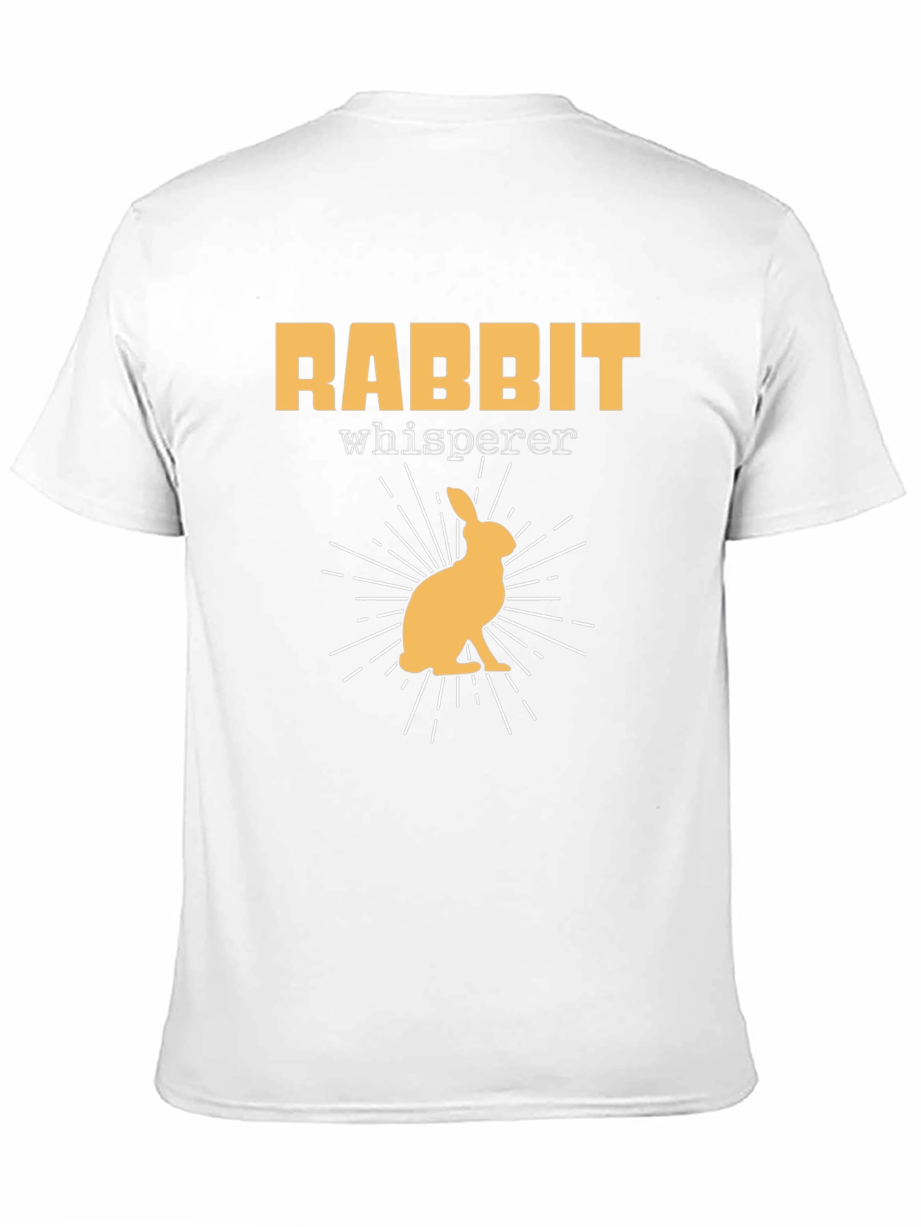 Rabbit Whisperer Graphic T-Shirt - Black Cotton Tee