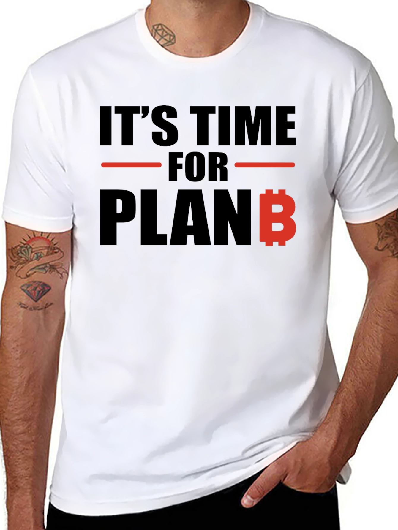 Its Time For Plan B Black T-Shirt
