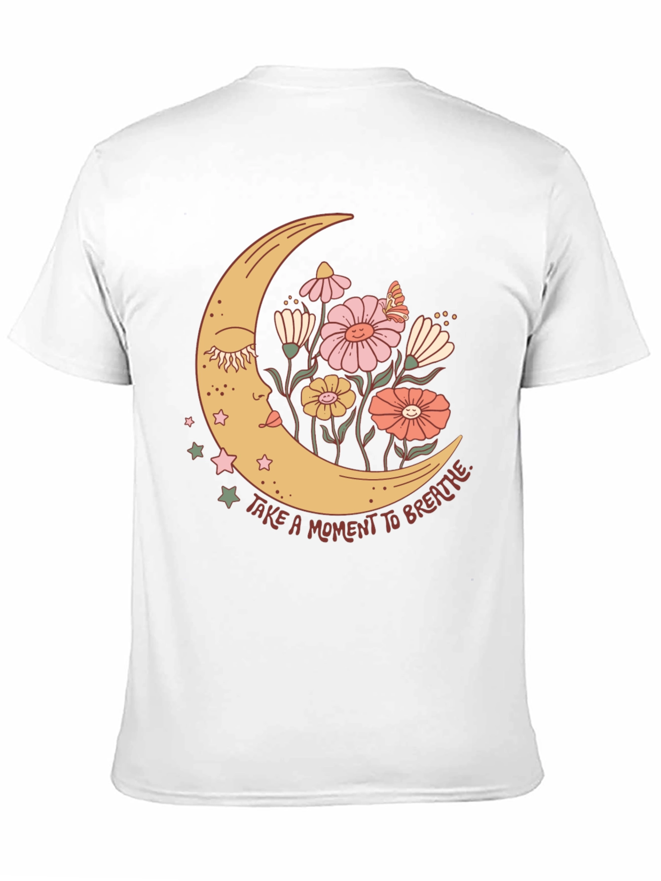 Moon Flower Graphic T-Shirt