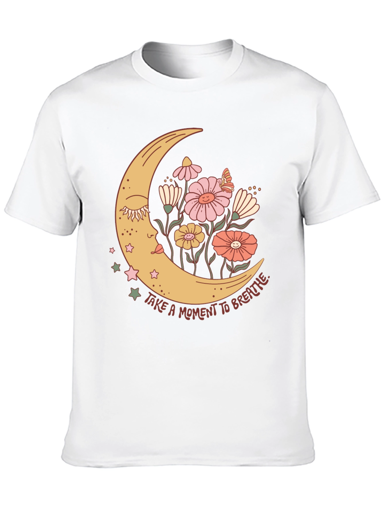 Moon Flower Graphic T-Shirt