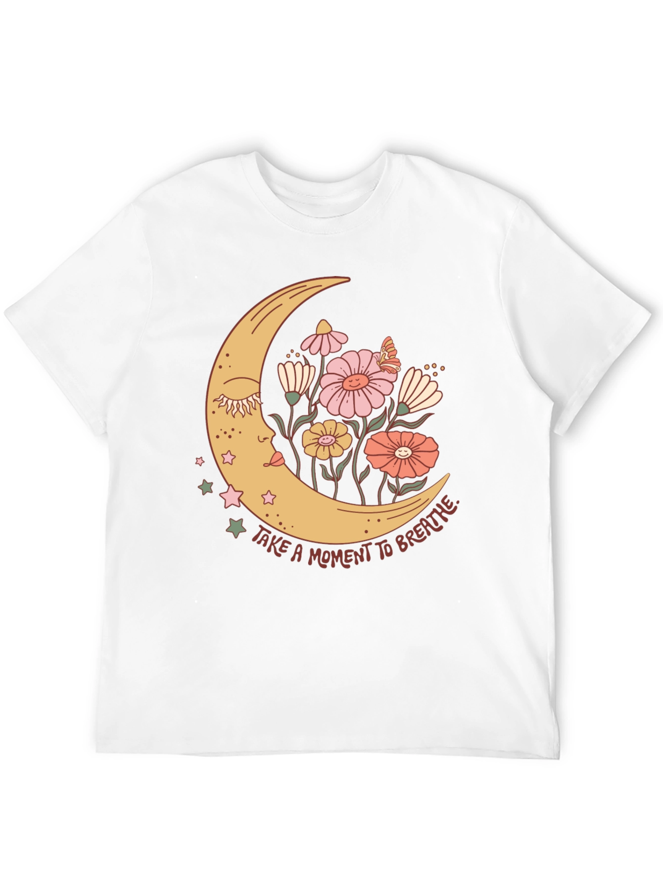 Moon Flower Graphic T-Shirt
