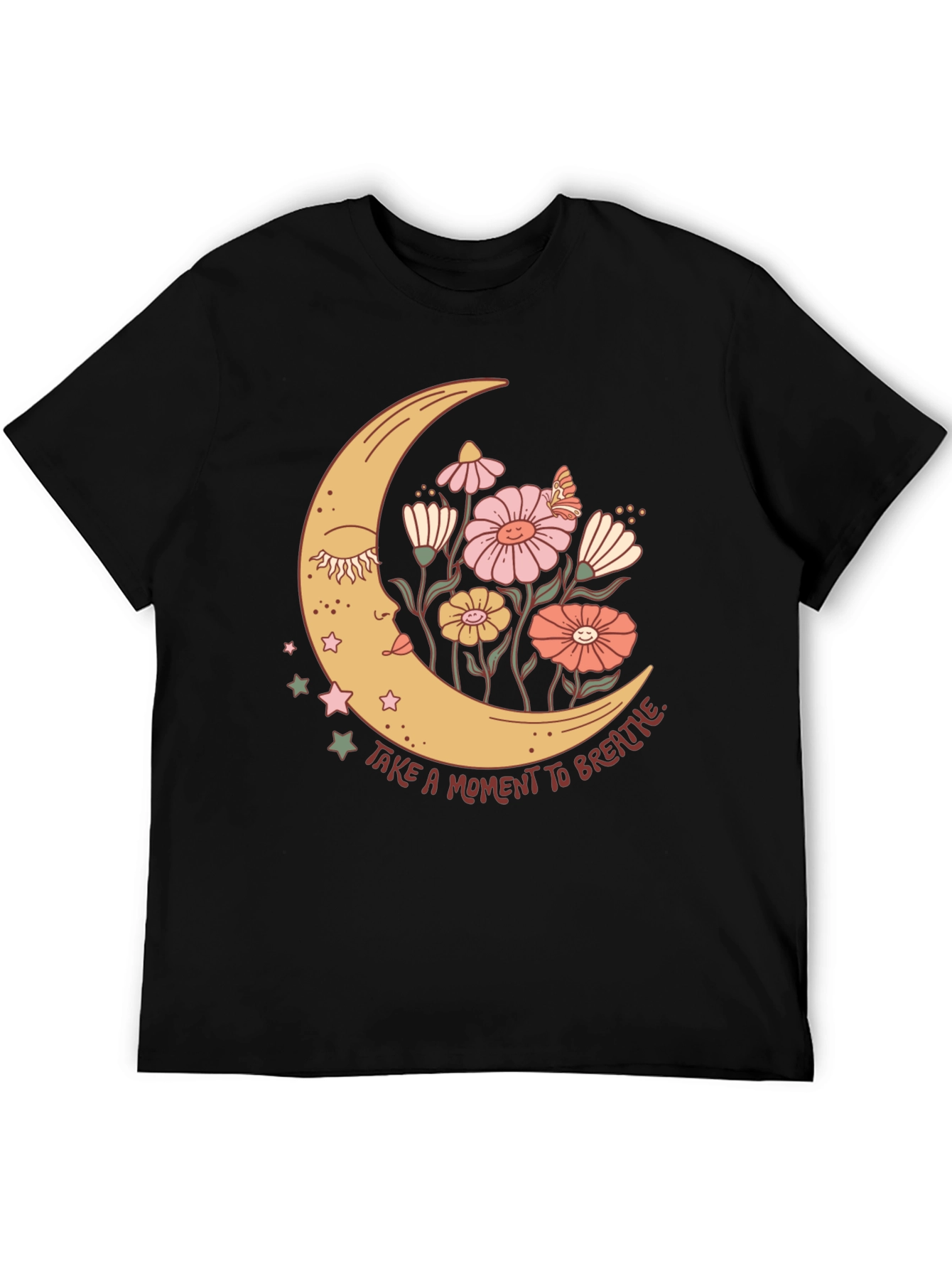 Moon Flower Graphic T-Shirt