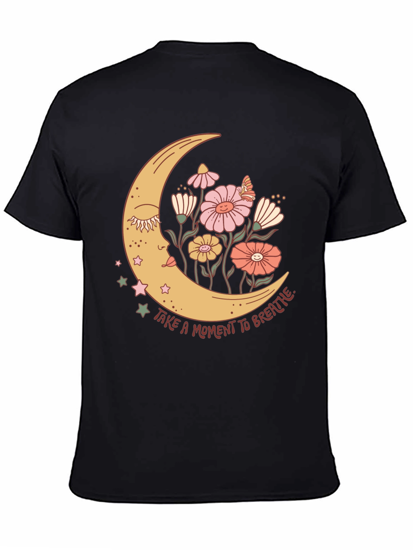 Moon Flower Graphic T-Shirt