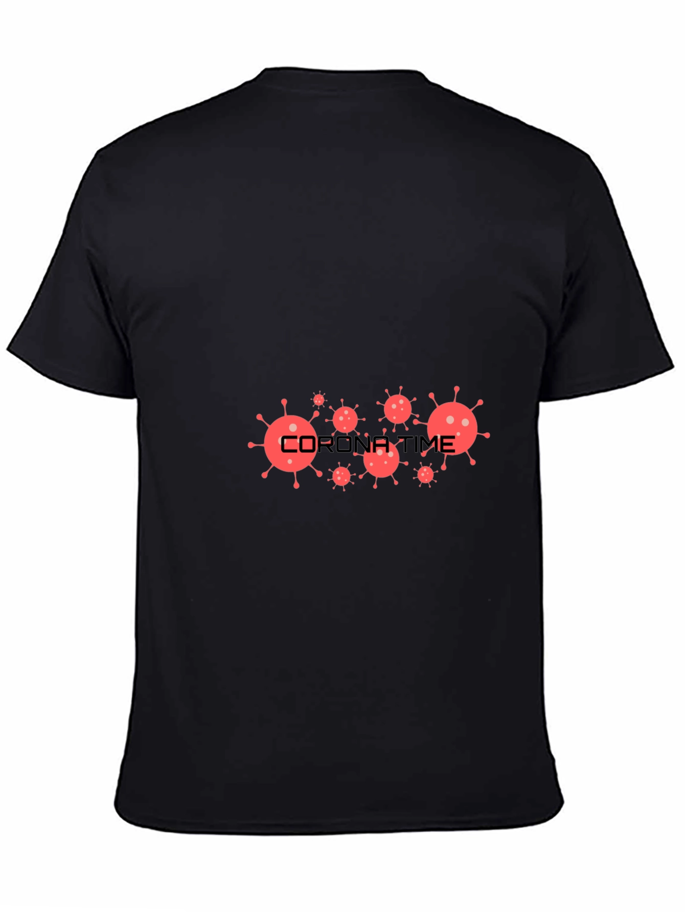 Corona Time Black T-Shirt