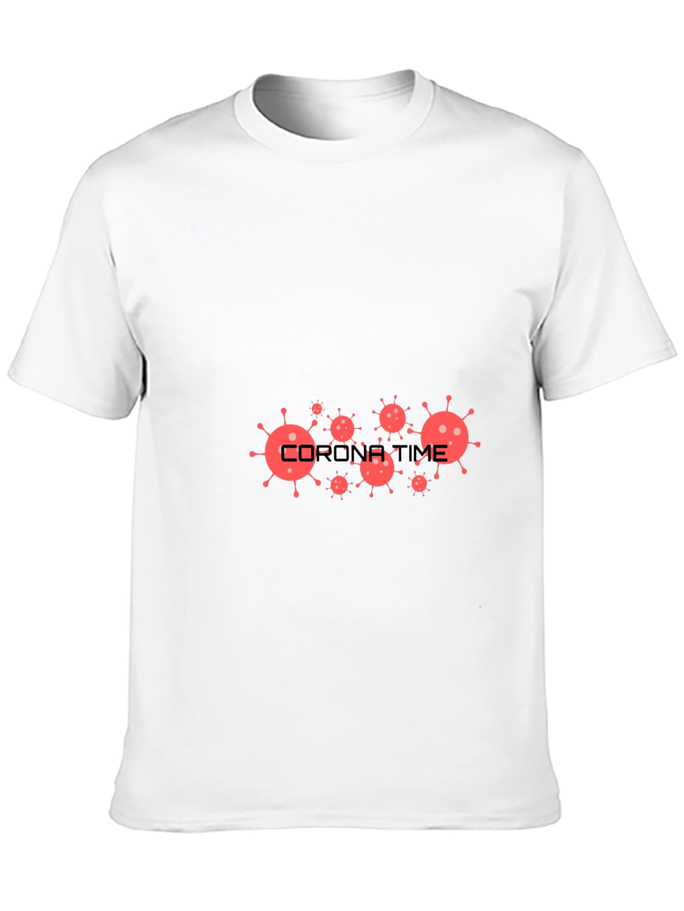 Corona Time Black T-Shirt