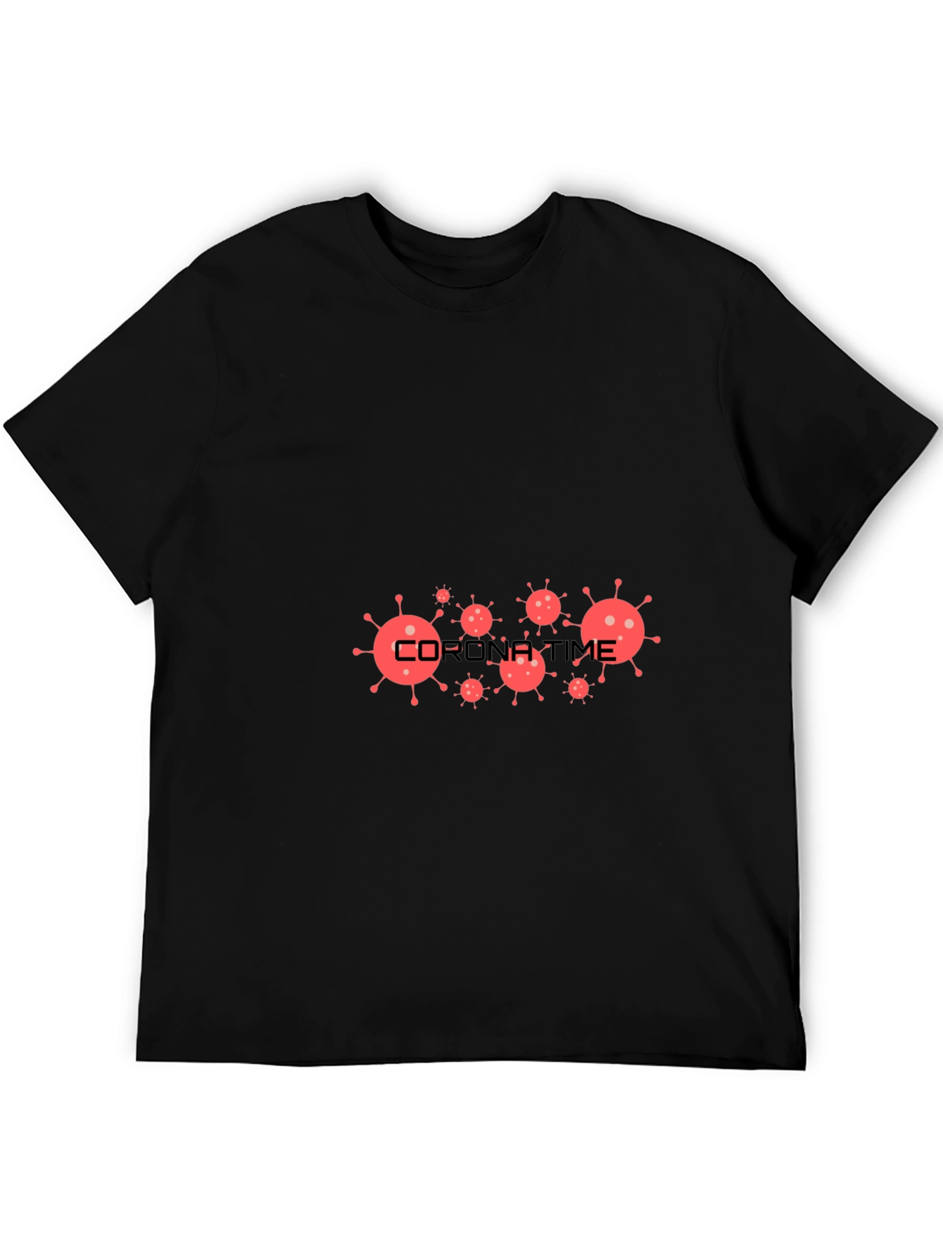Corona Time Black T-Shirt