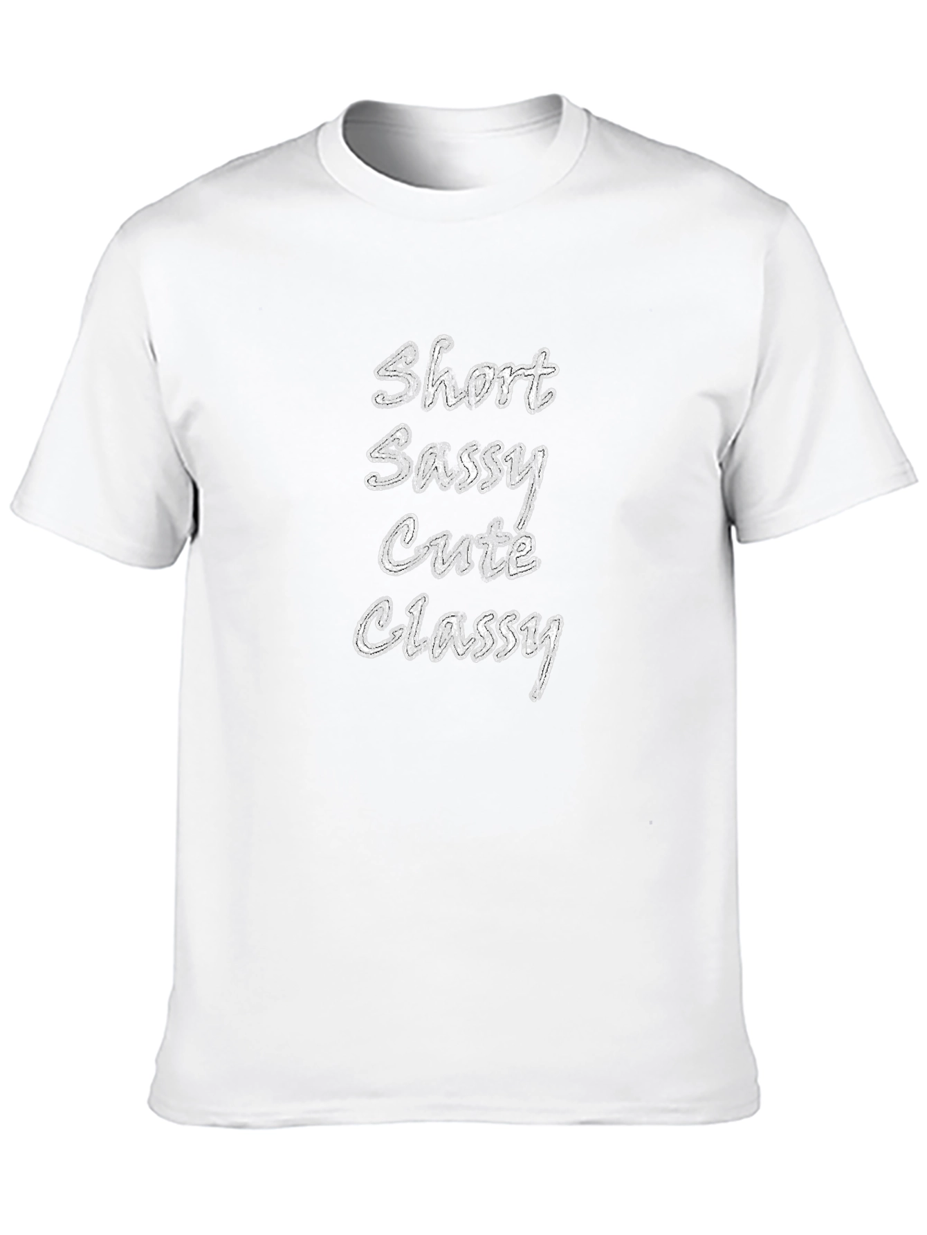 Short Sassy Cutie Classy Tee - Black