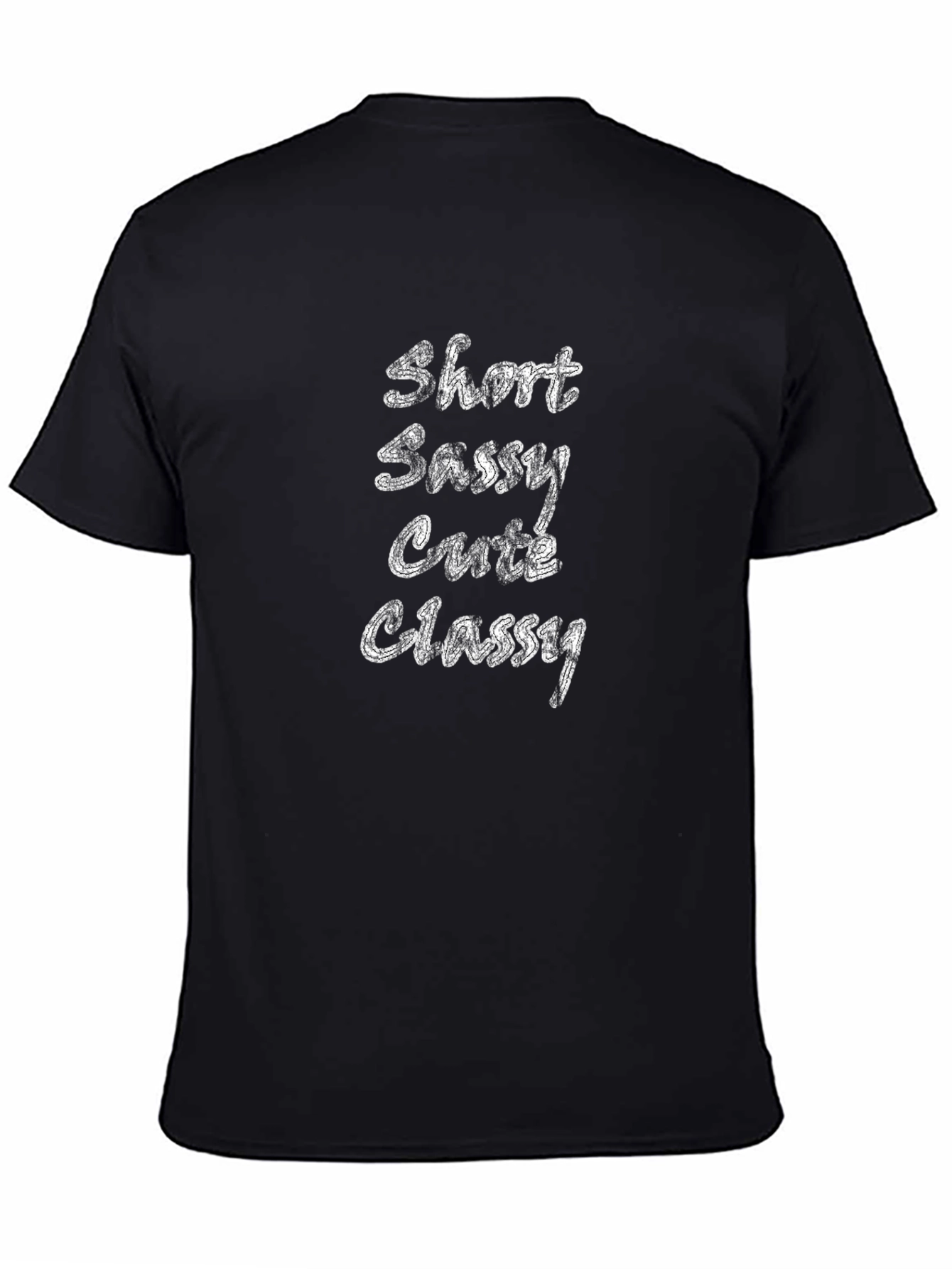 Short Sassy Cutie Classy Tee - Black