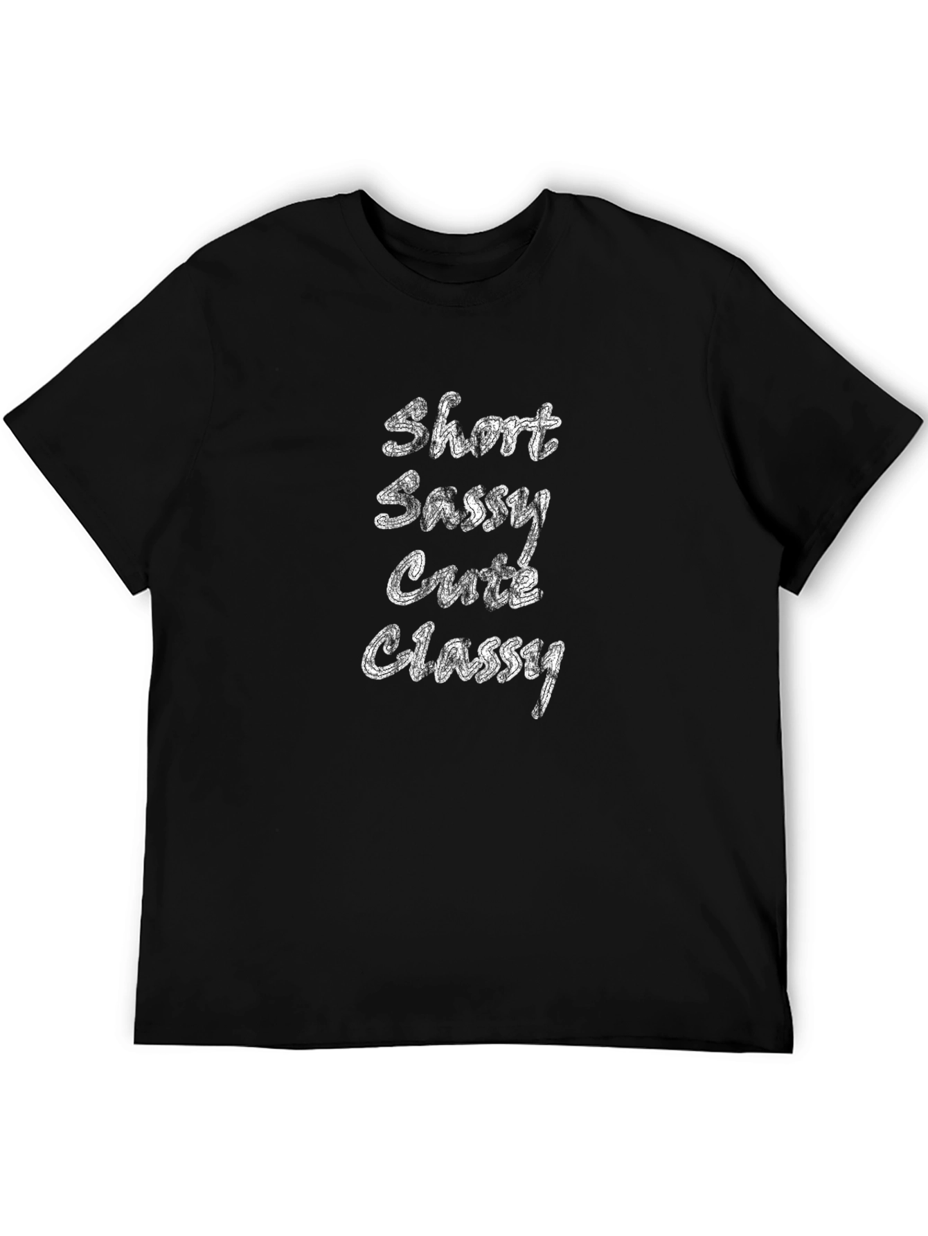 Short Sassy Cutie Classy Tee - Black