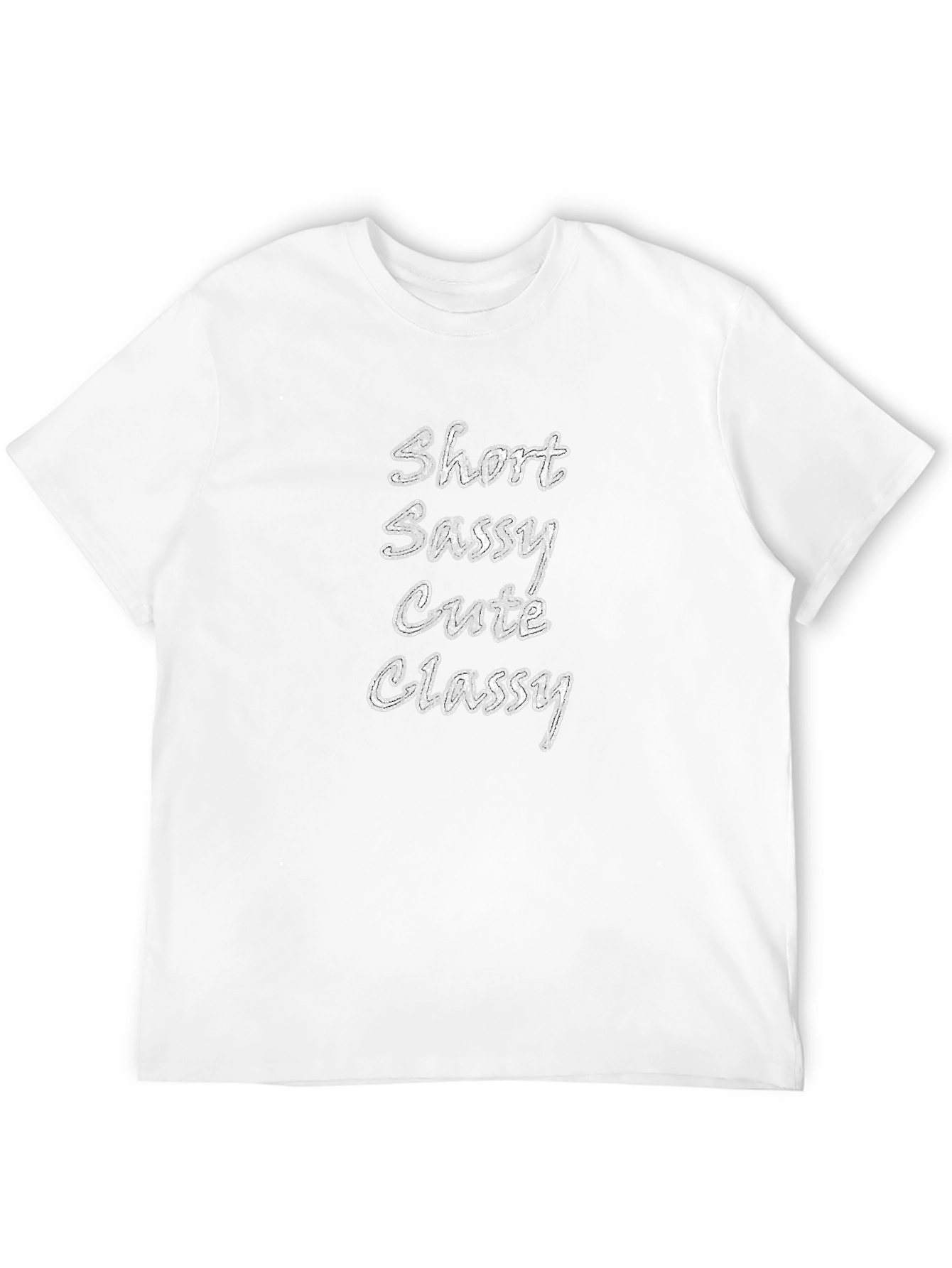 Short Sassy Cutie Classy Tee - Black