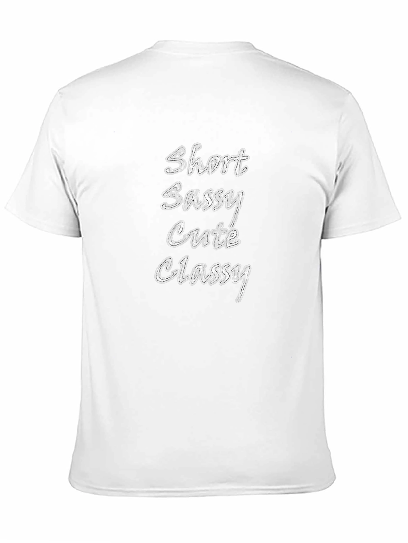 Short Sassy Cutie Classy Tee - Black