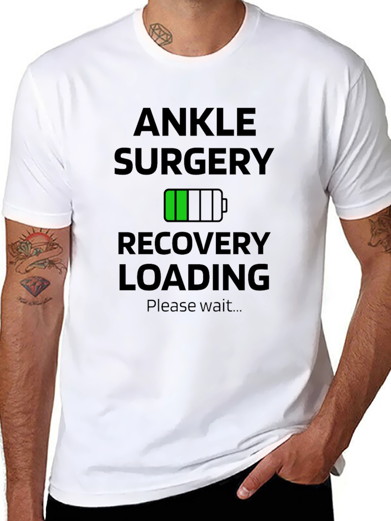 Ankle Surgery Recovery Loading Graphic T-Shirt